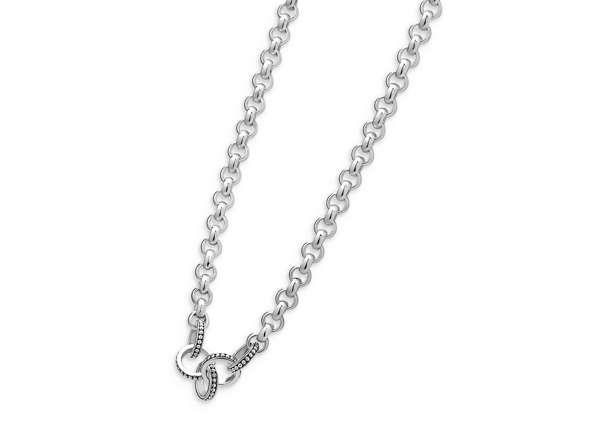 Sterling Signature Caviar Station Necklace, 34" — Image 4