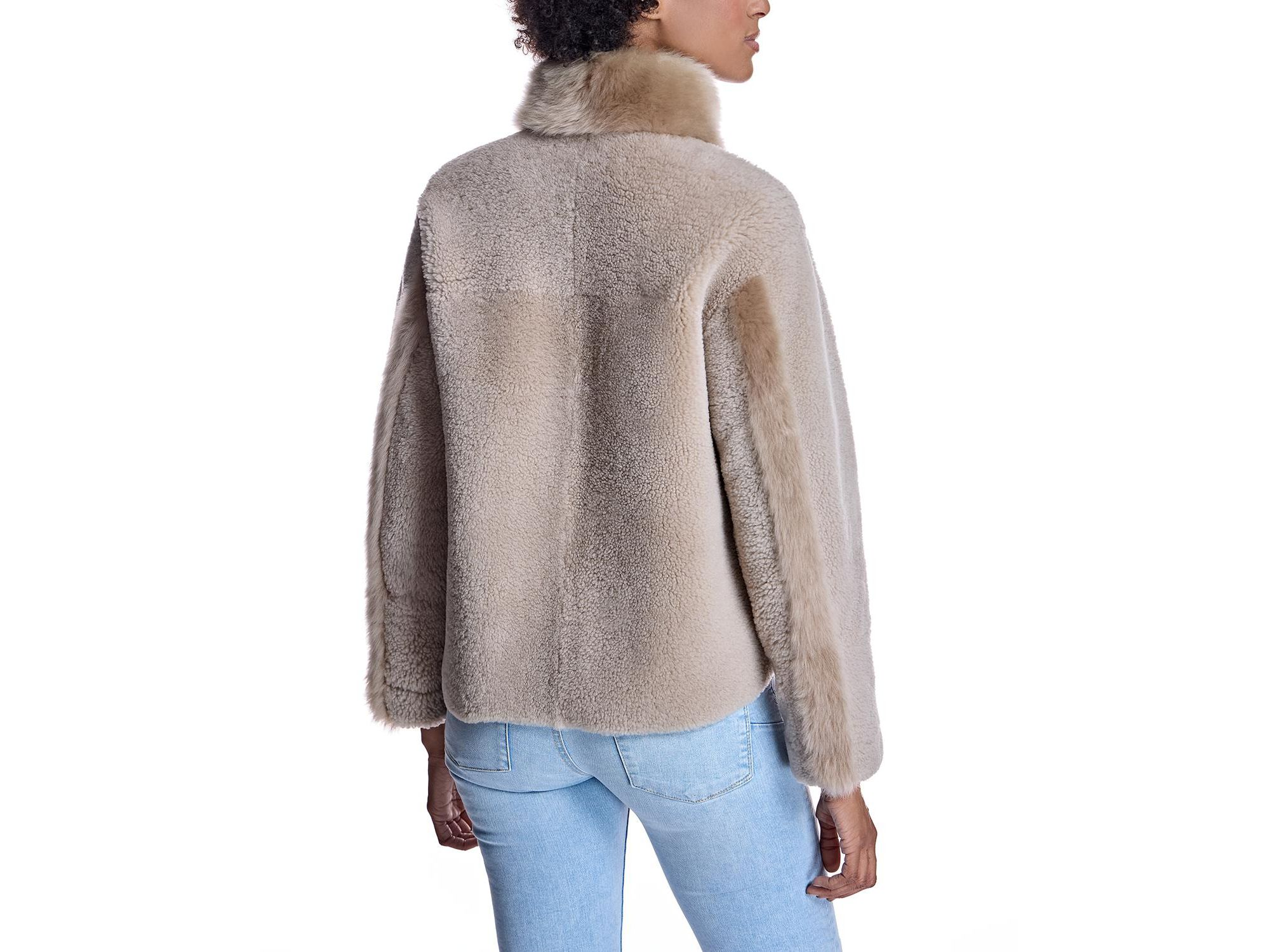 Shearling Jacket with Zipper — Image 3