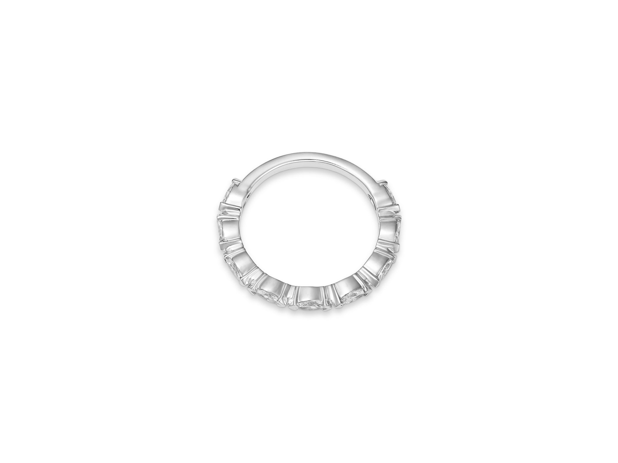 Luxe Collection Certified Lab Grown Diamond Marquise Band in 14K White Gold, 0.47 tcw — Image 3