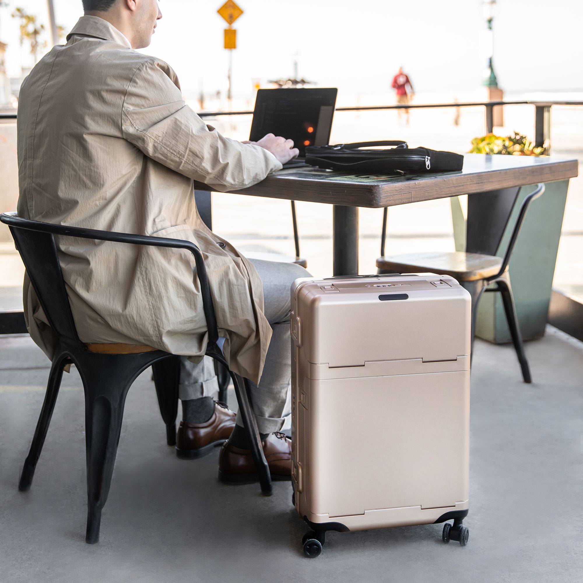 Wheeled Carry On Suitcase, Gym Bag and Packing Cubes — Image 4