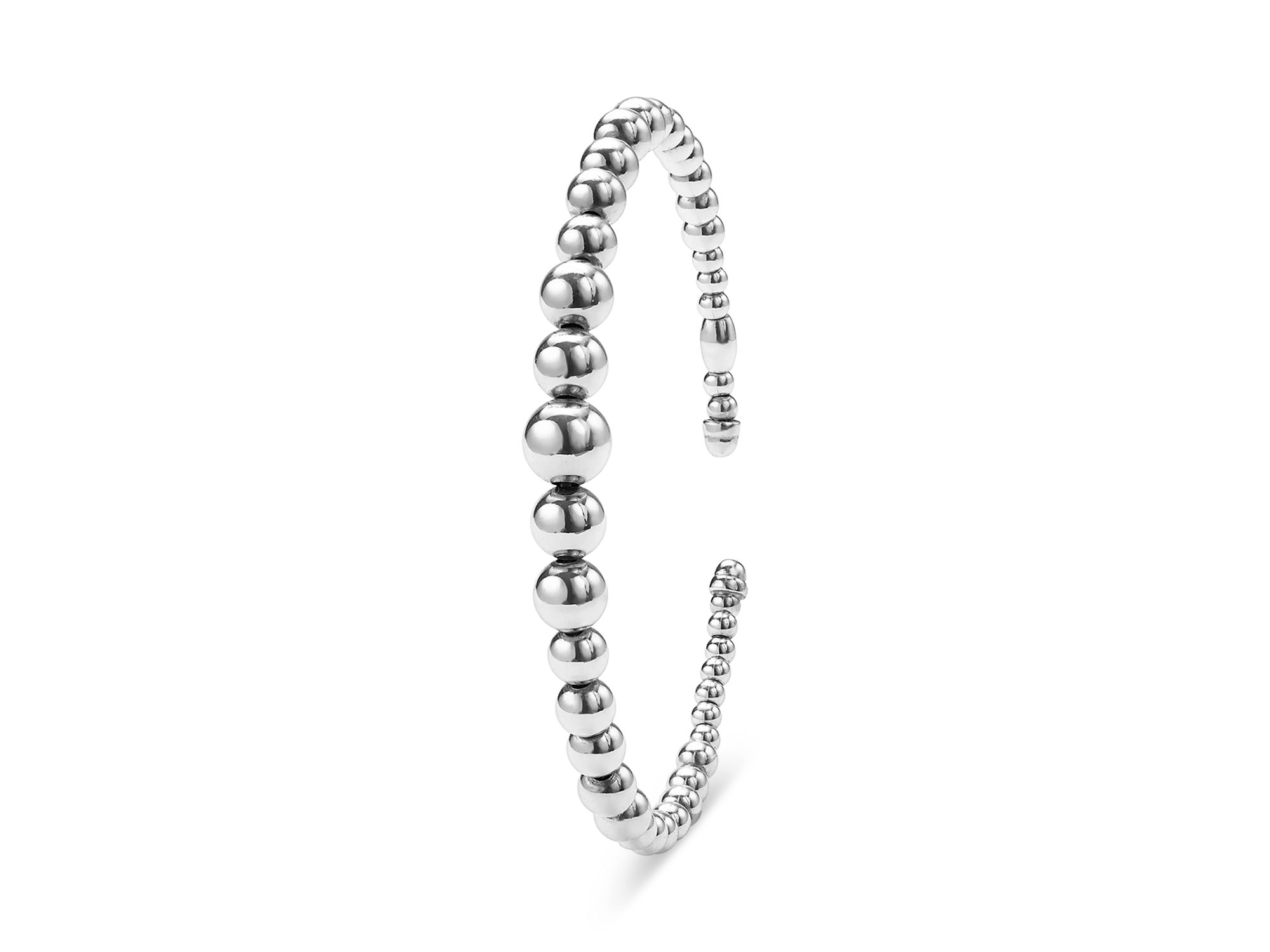 Sterling Caviar Bubbly Beaded Cuff Bracelet — Image 3