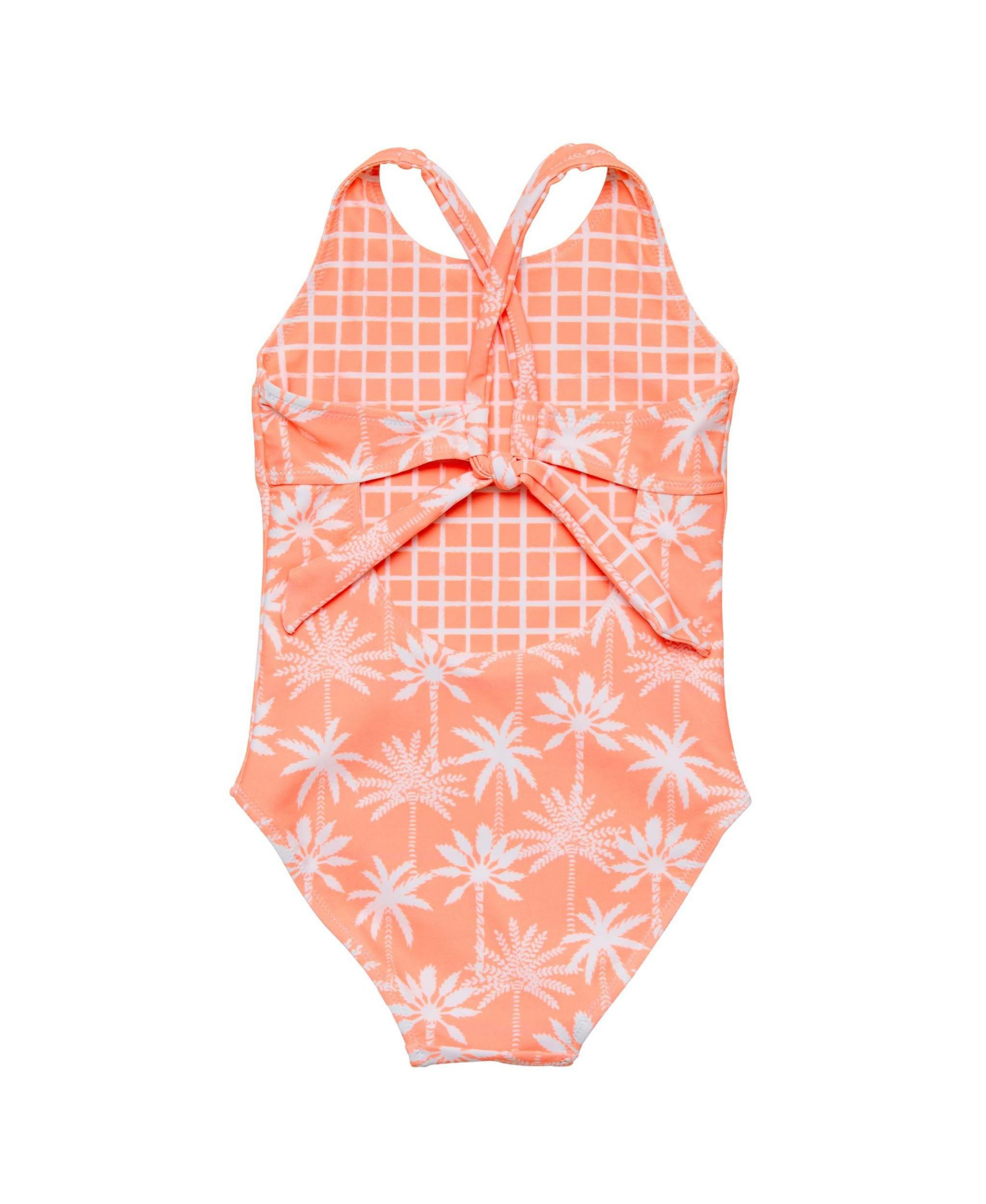 Girls' Cali Palms Recycled X Back Swimsuit - Little Kid, Big Kid — Image 4