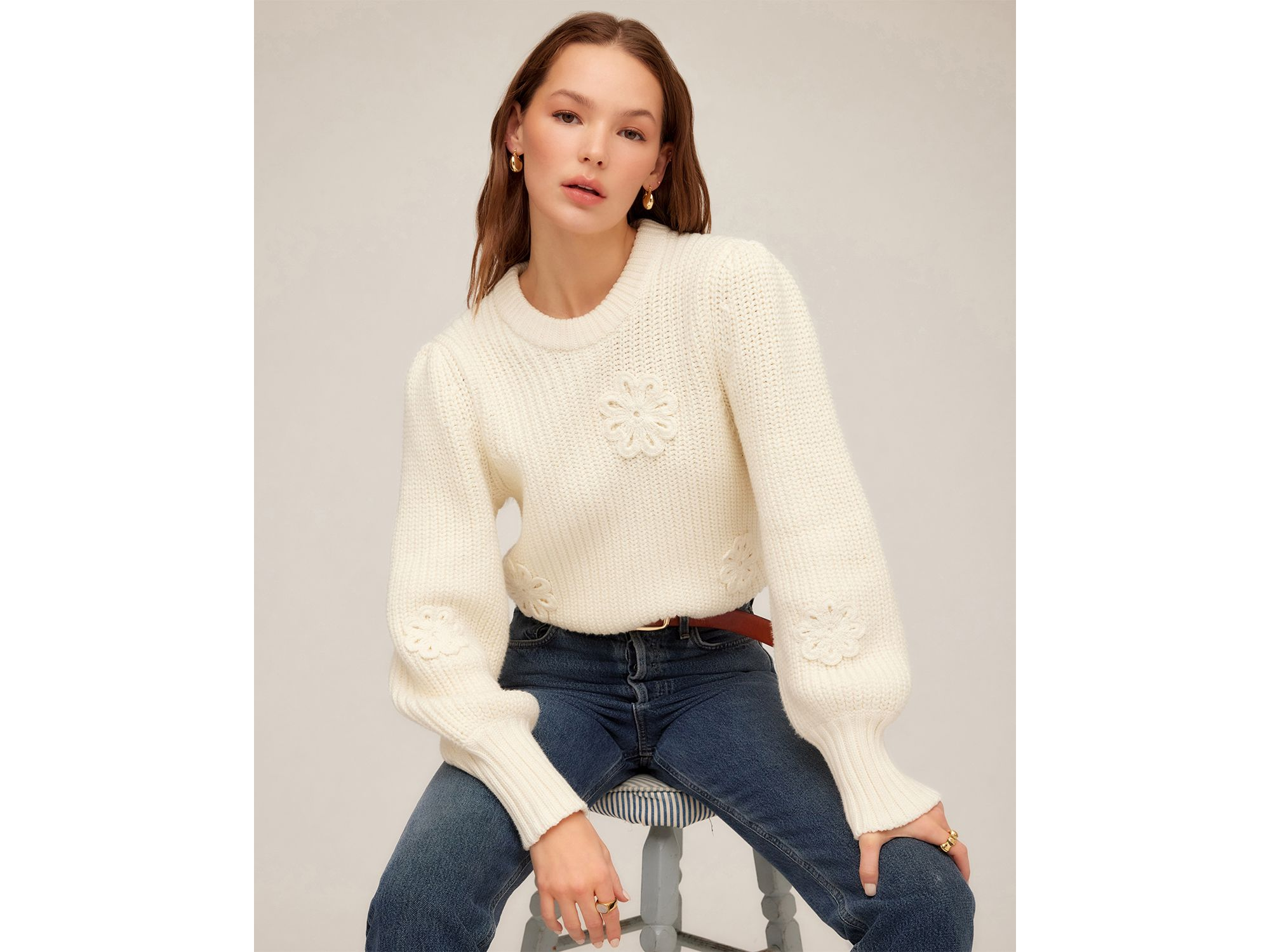 Brylee Floral Sweater — Image 3