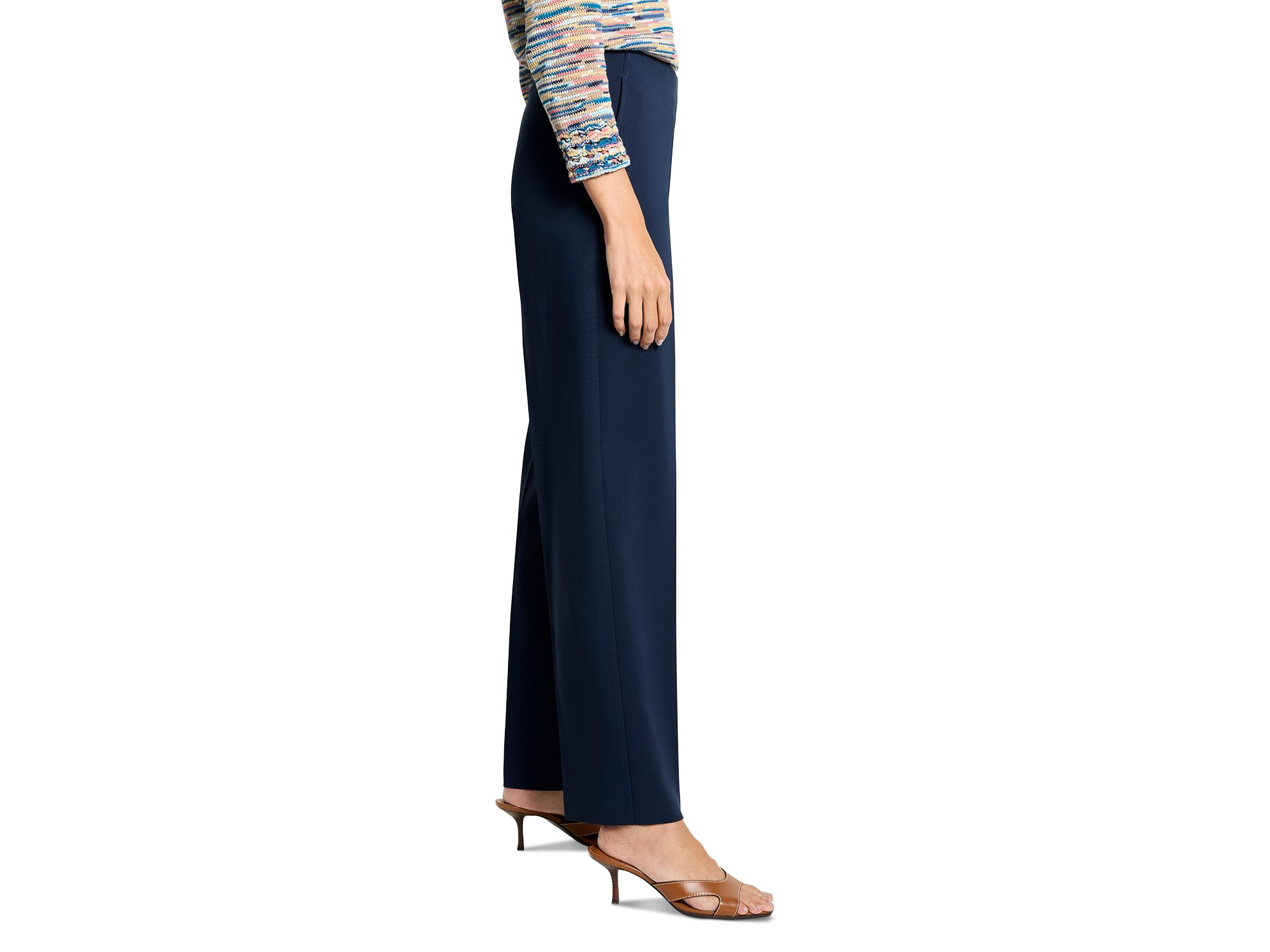 Stretch Suiting Wide Leg Pants — Image 4