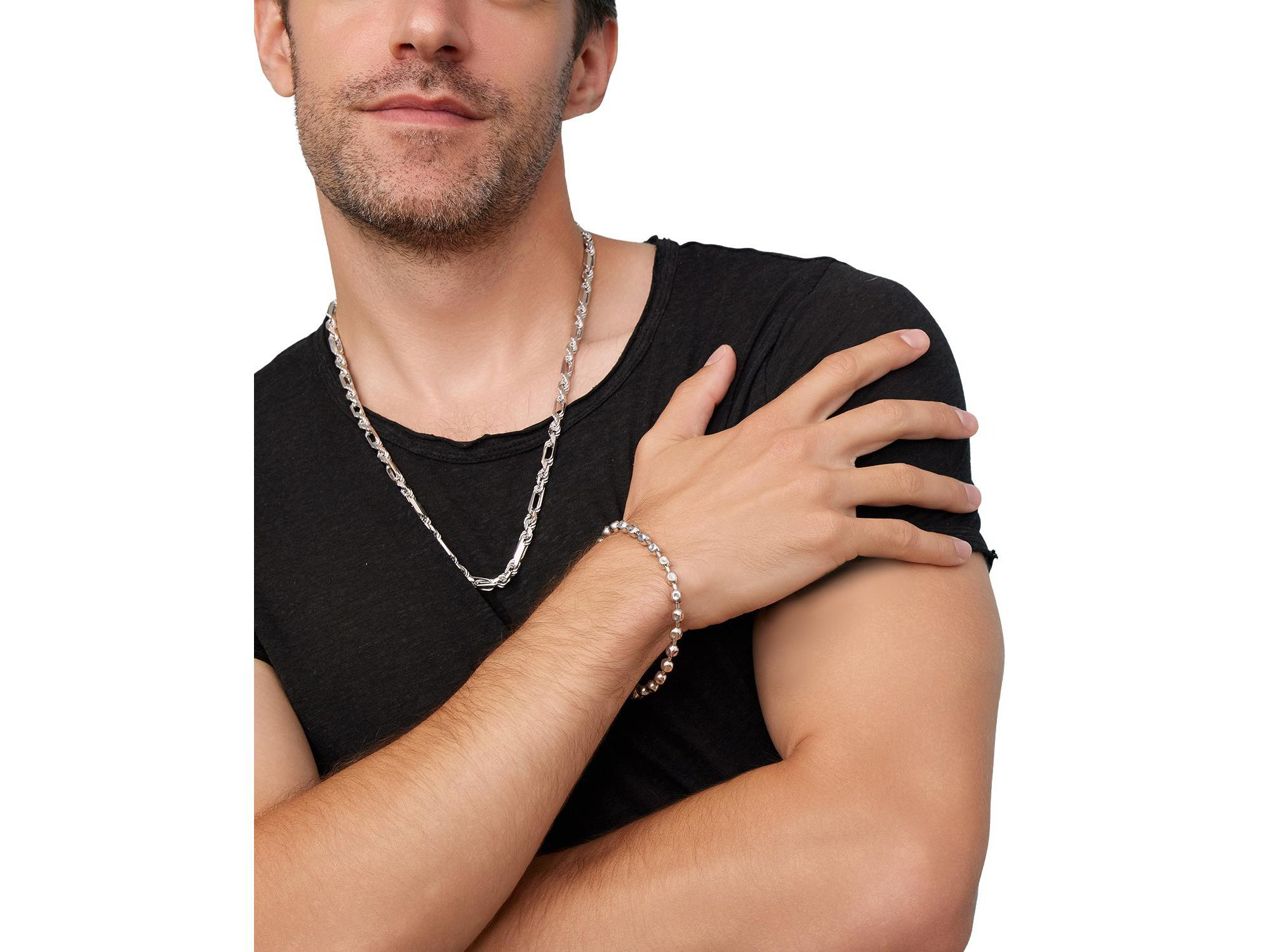 Sterling Axis Bead Bracelet — Image 3