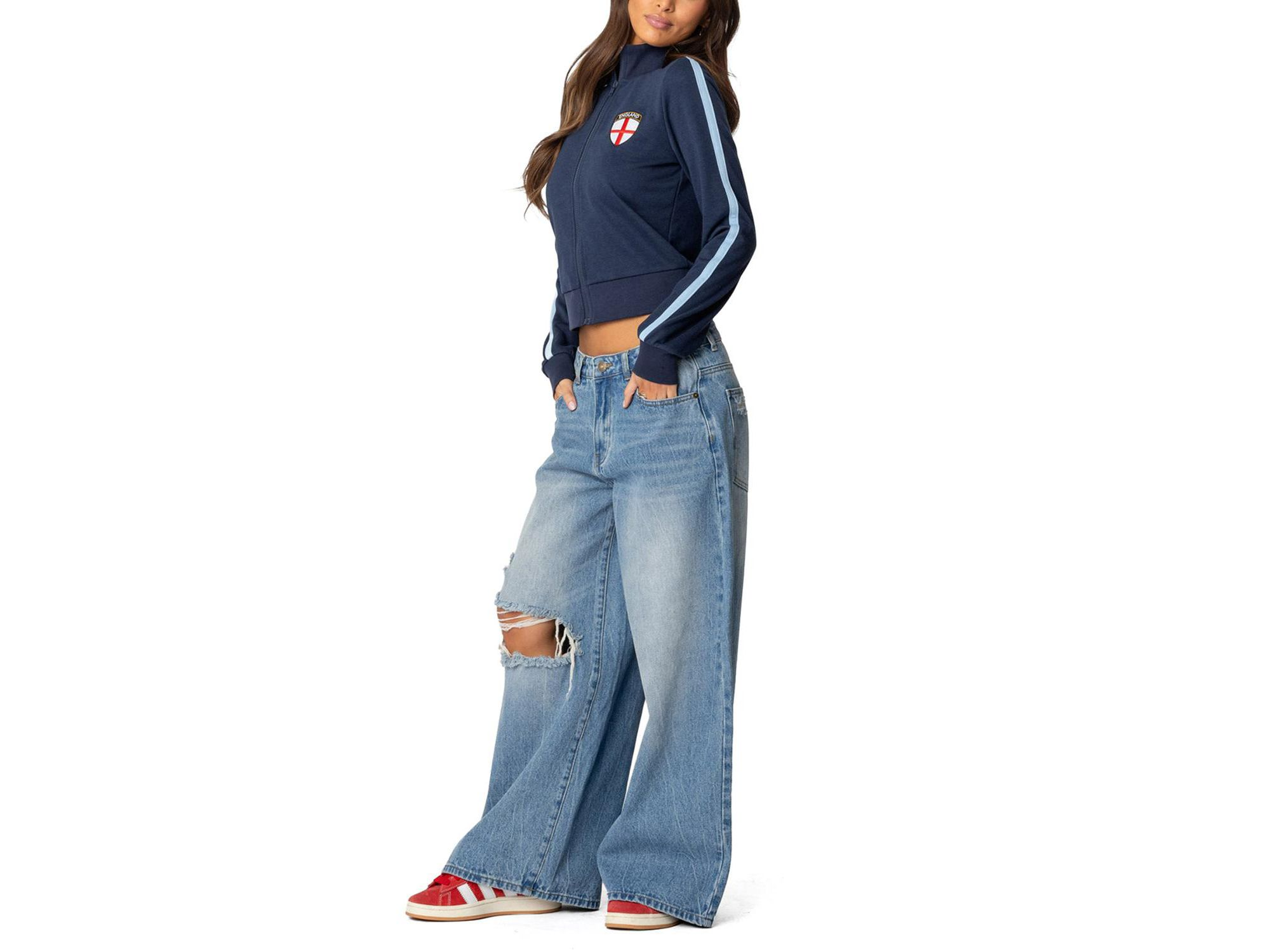 England Zip Up Sweatshirt — Image 3