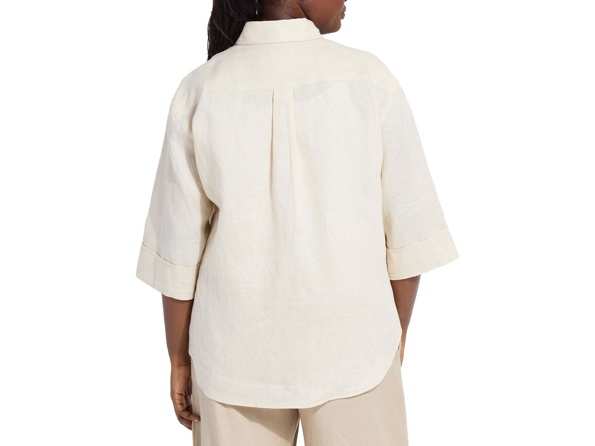 Roxanna Linen Embroidered Shirt — Image 5