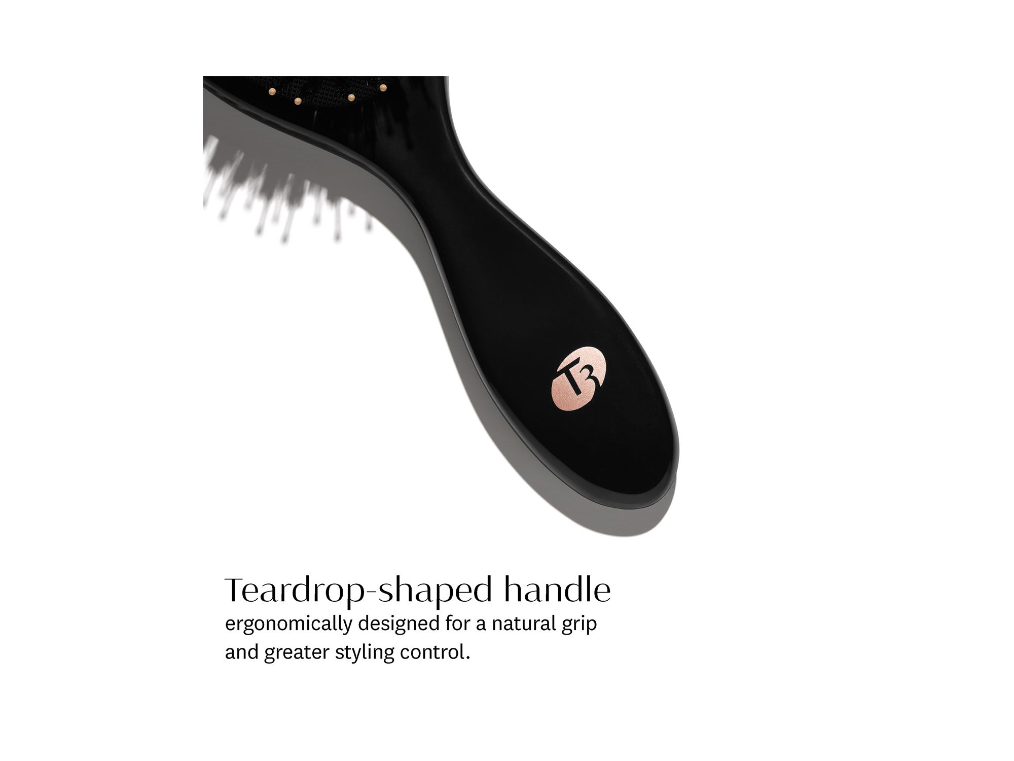 Polish & Shine Premium Faux Boar & Nylon Oval Hairbrush — Image 6