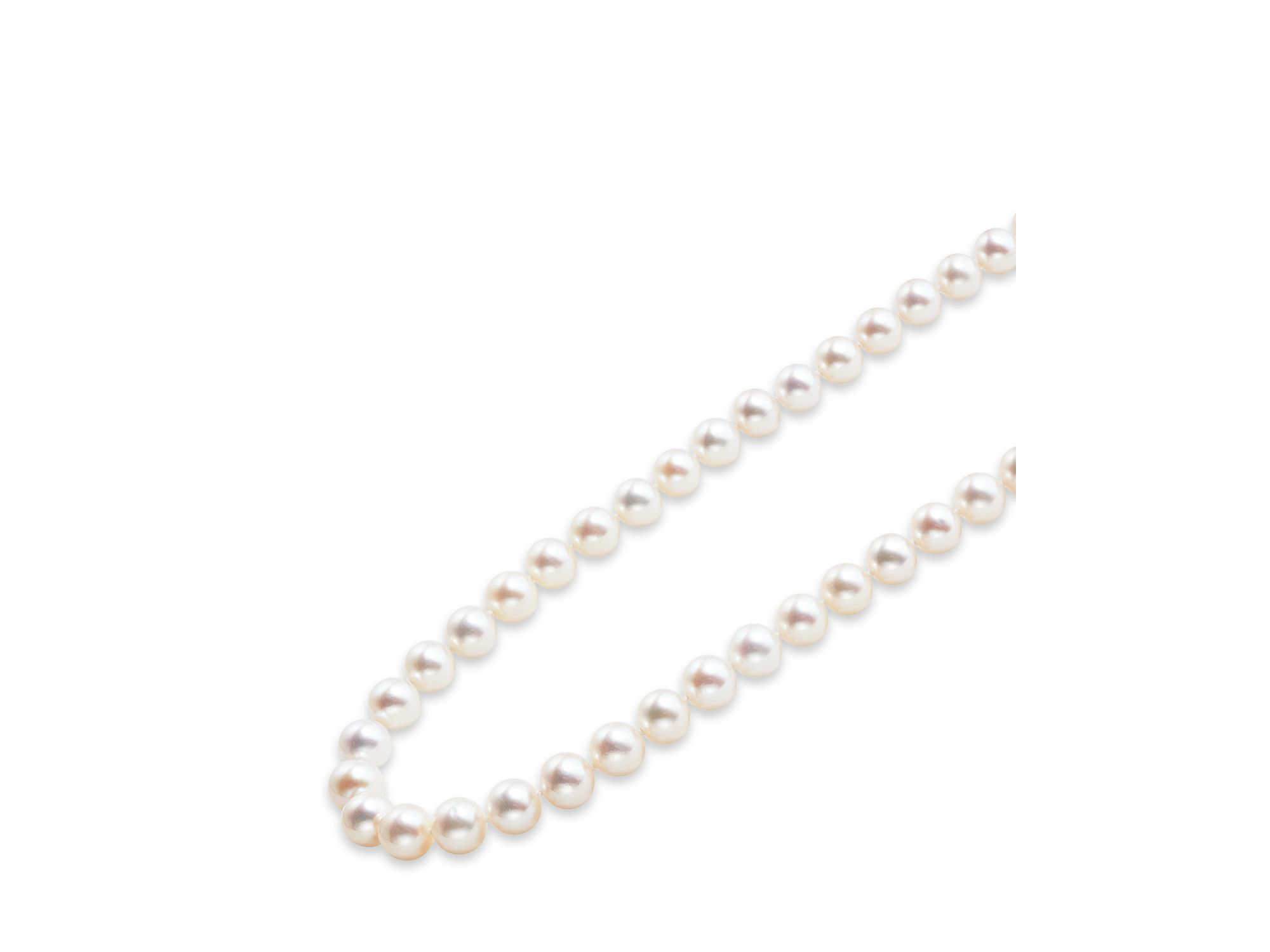 18K Yellow Gold & Sterling Silver Luna Cultured Freshwater Pearl Collar Necklace Collection — Image 5