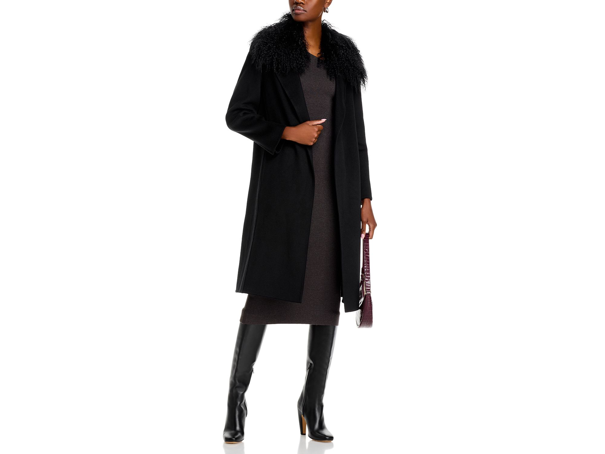 Shirley Shearling Collar Coat — Image 4
