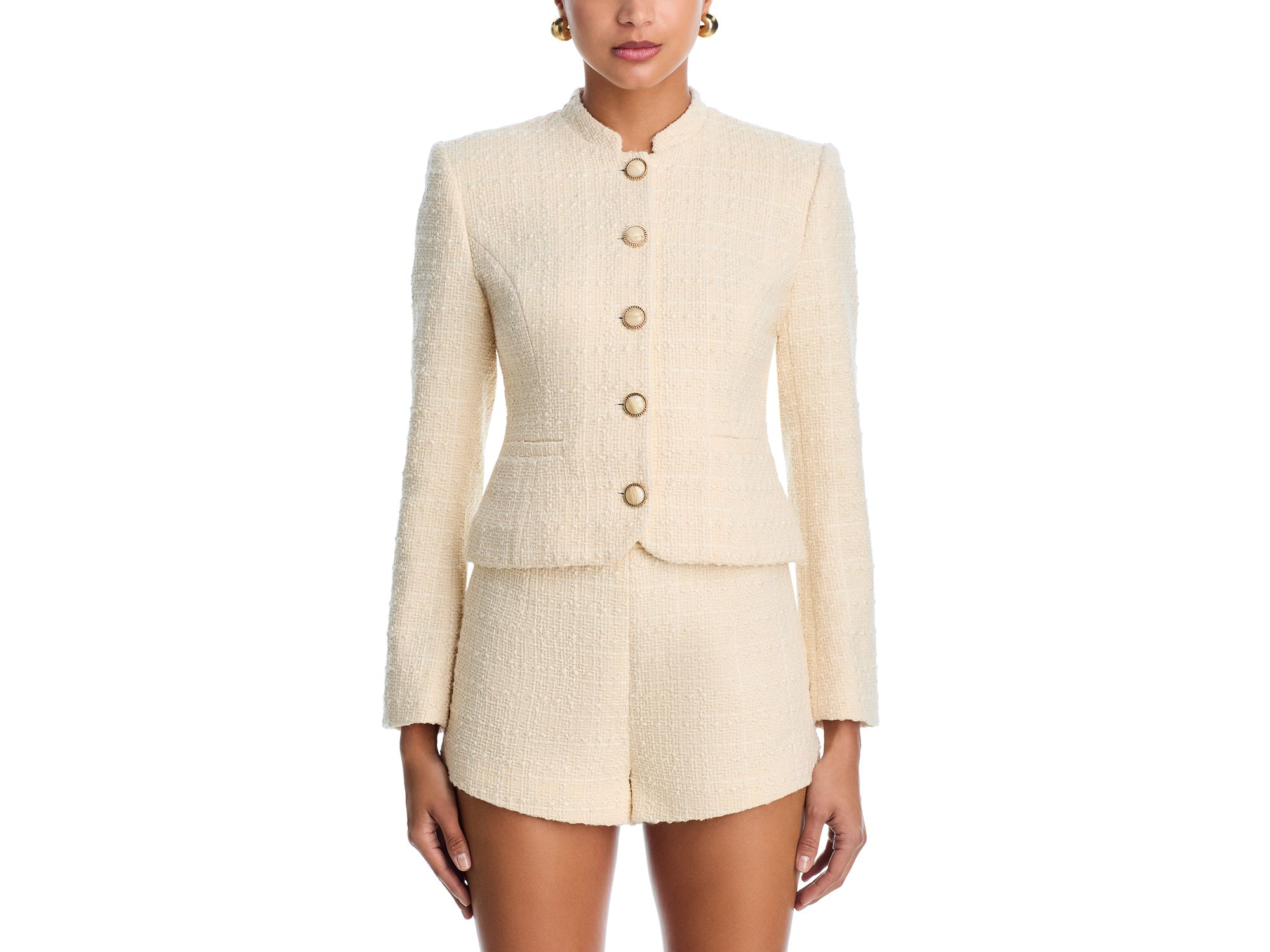 Structured Tweed Slim Fit Jacket & Structured Tweed Curved Shorts — Image 4