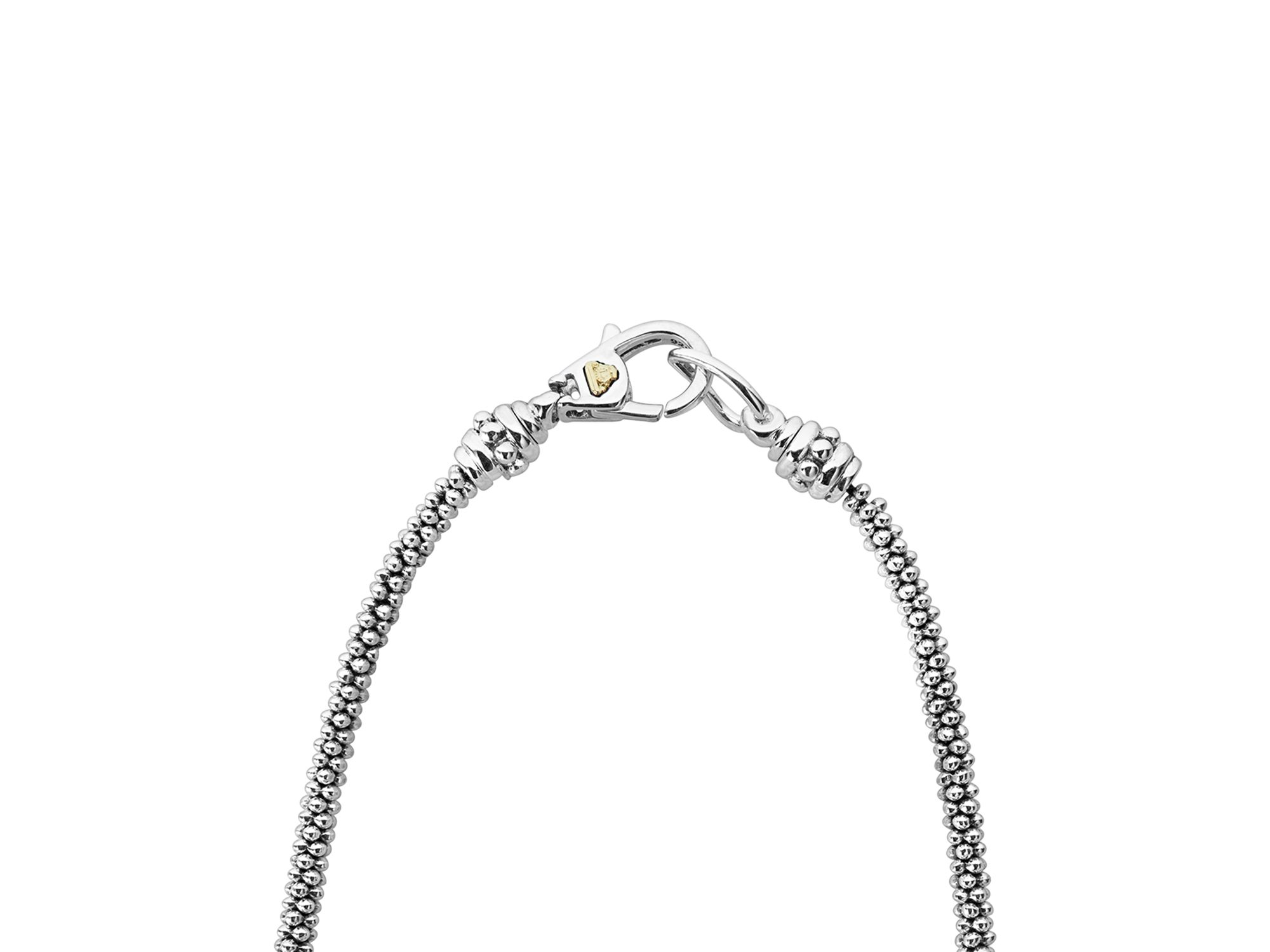 18K Gold and Sterling Silver Diamond Lux Station Necklace, 16" — Image 3
