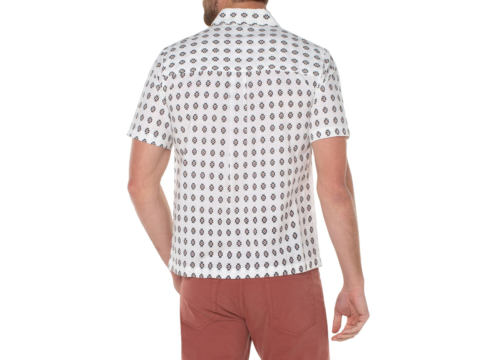 Garment Dyed Short Sleeve Printed Shirt — Image 3