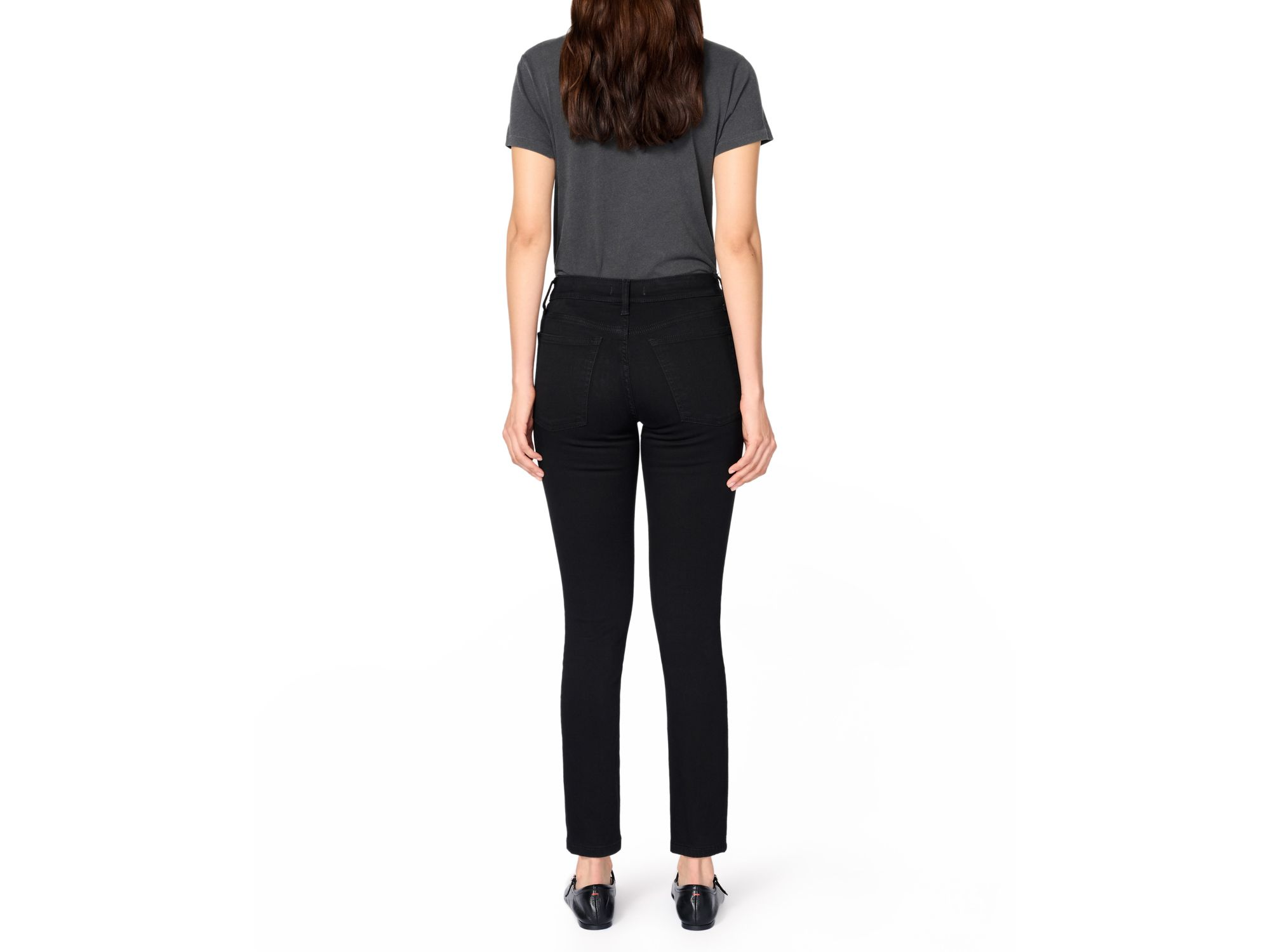 JFK Mid Rise Skinny Jean in Black — Image 4