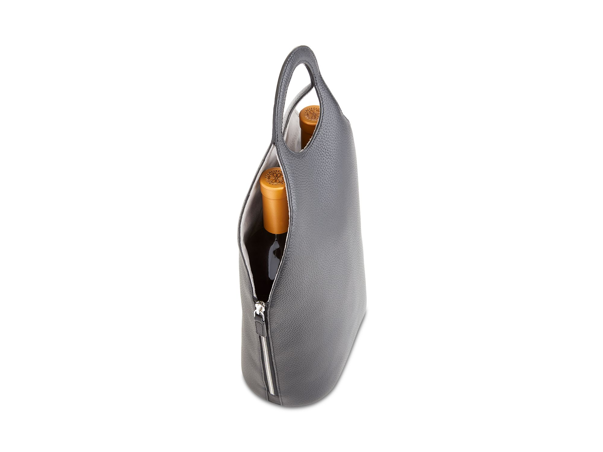 Leather Wine Tote — Image 4