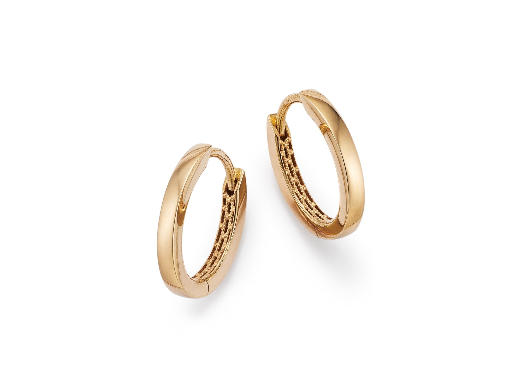 Huggie Hoop Earrings in 14K Yellow Gold — Image 3