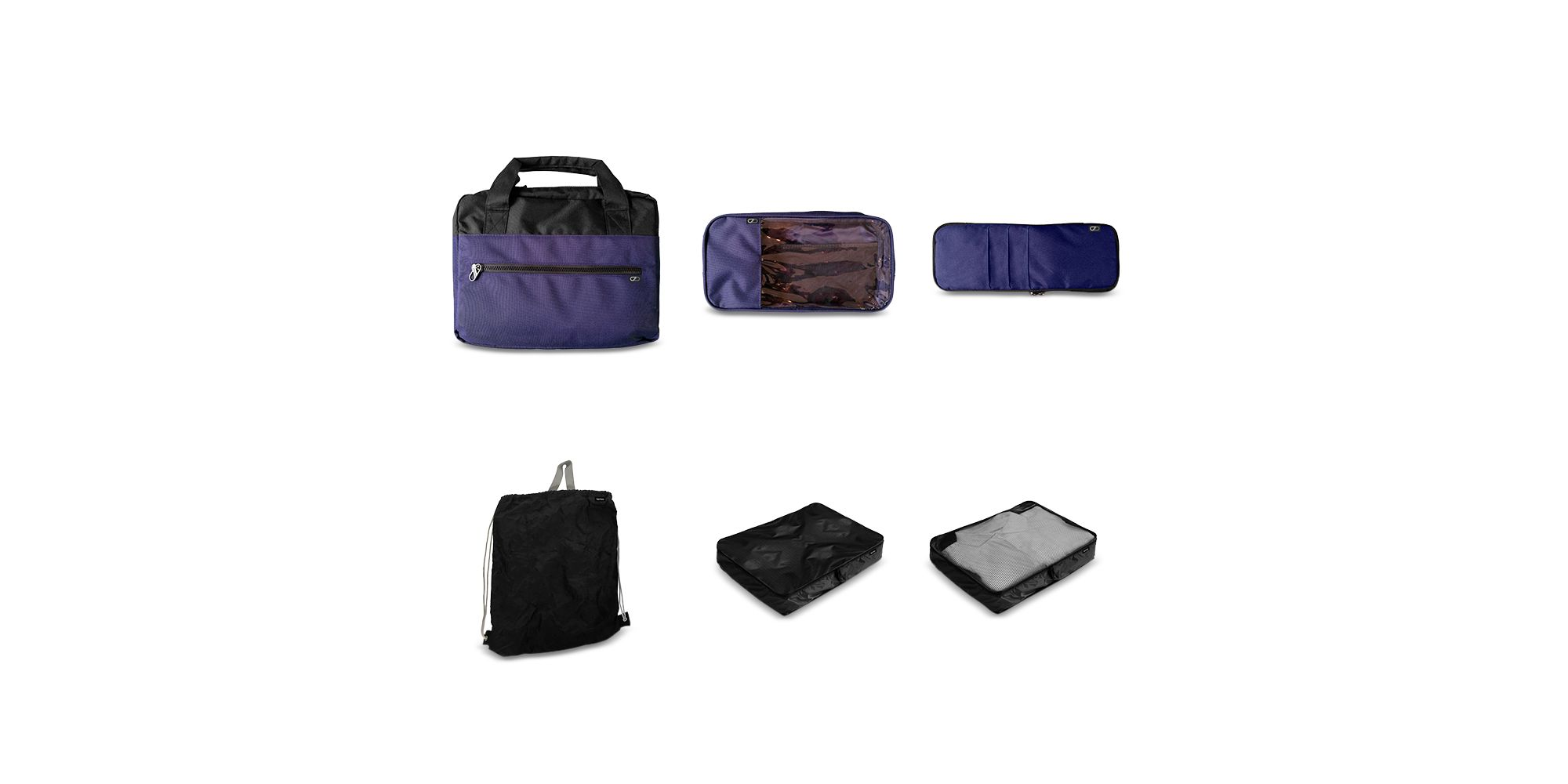 Wheeled Carry On Suitcase, Gym Bag and Packing Cubes — Image 8