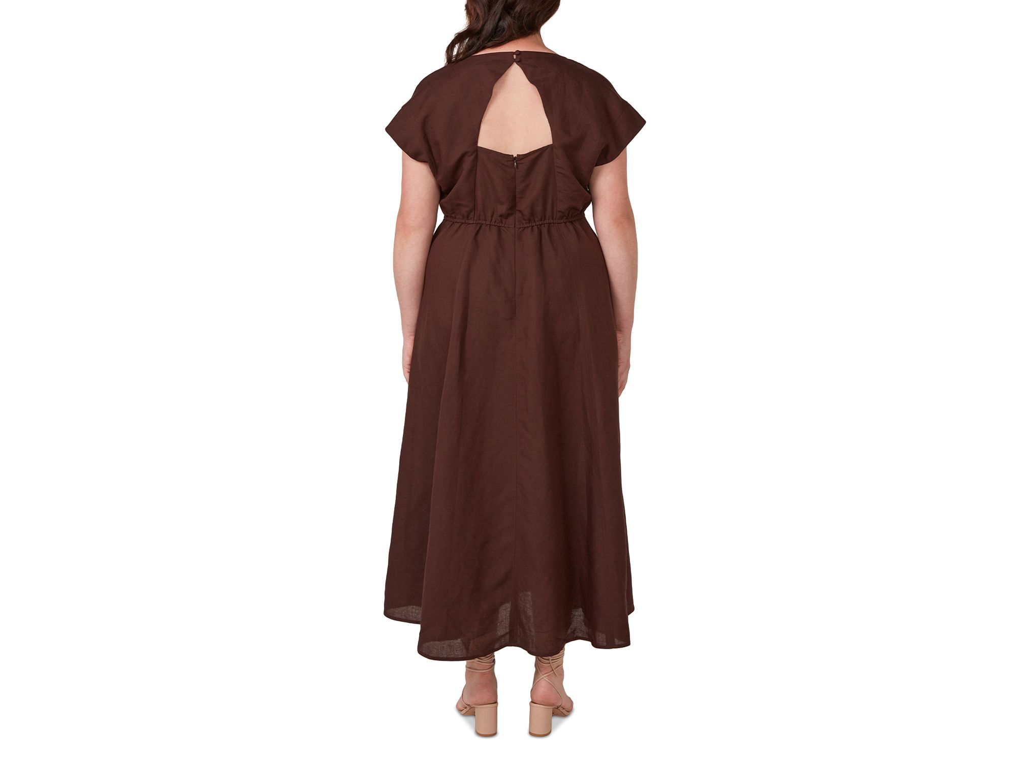 Aubrey V Neck Midi Dress — Image 3