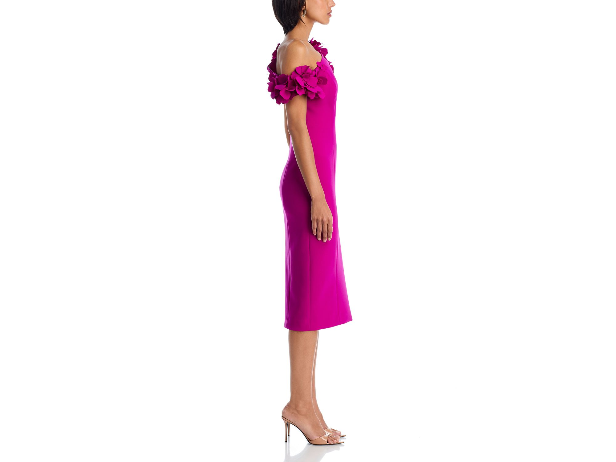 Flower Trim Sheath Dress — Image 5