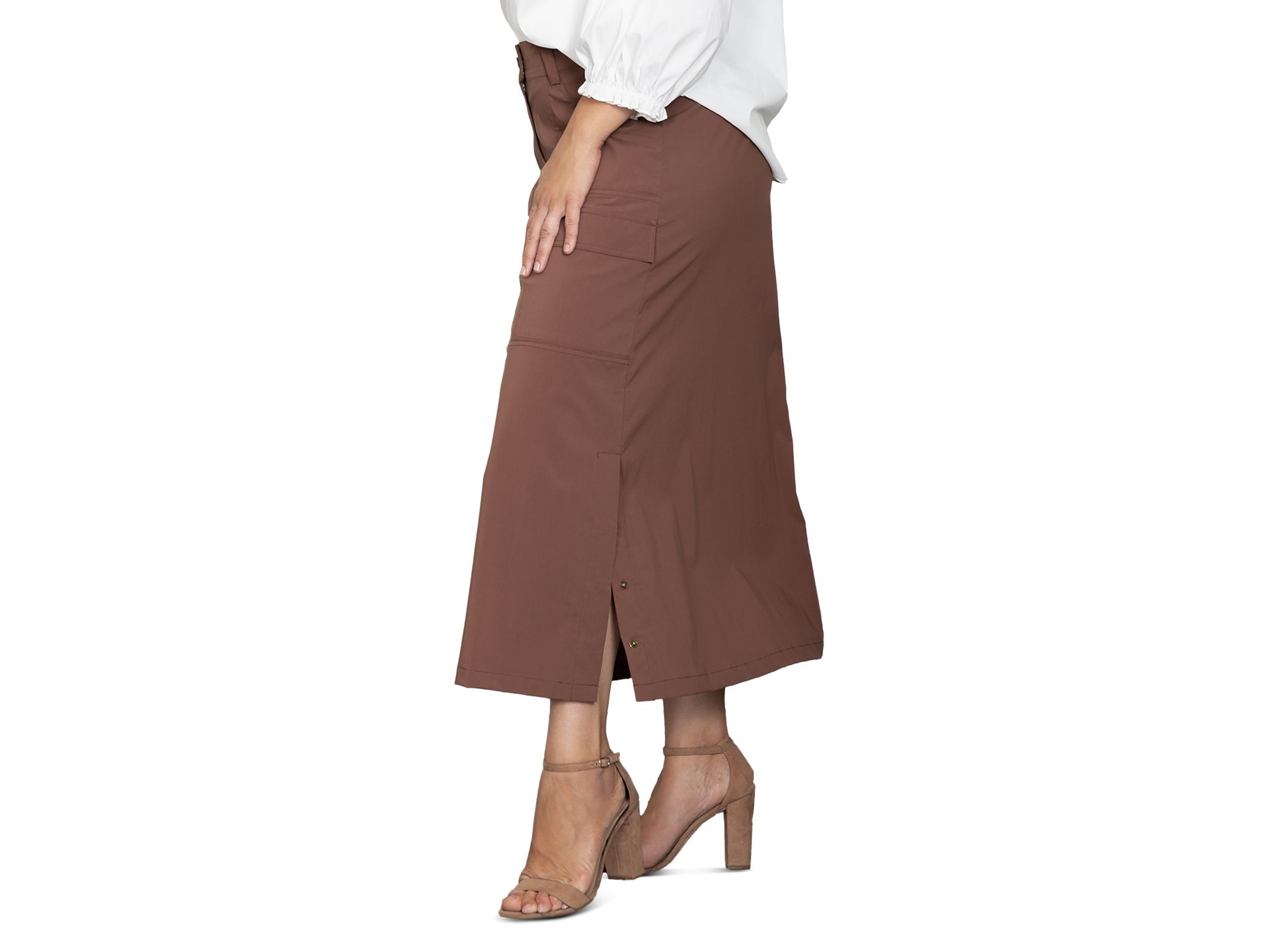 Snap Detail Cargo Skirt — Image 4