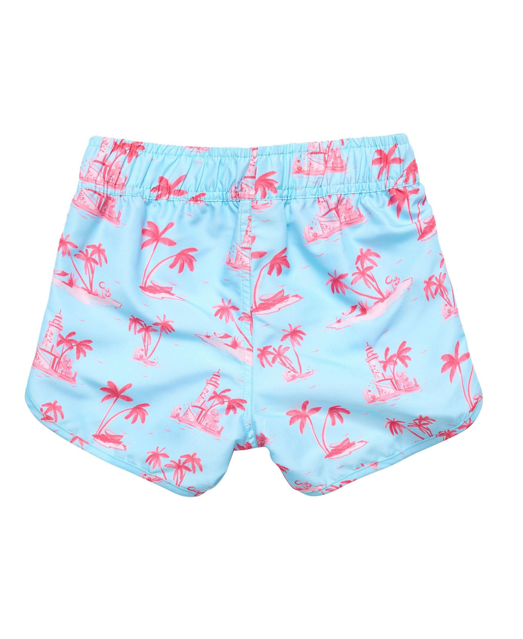 Unisex Lighthouse Island Sustainable Board Shorts-Little — Image 3