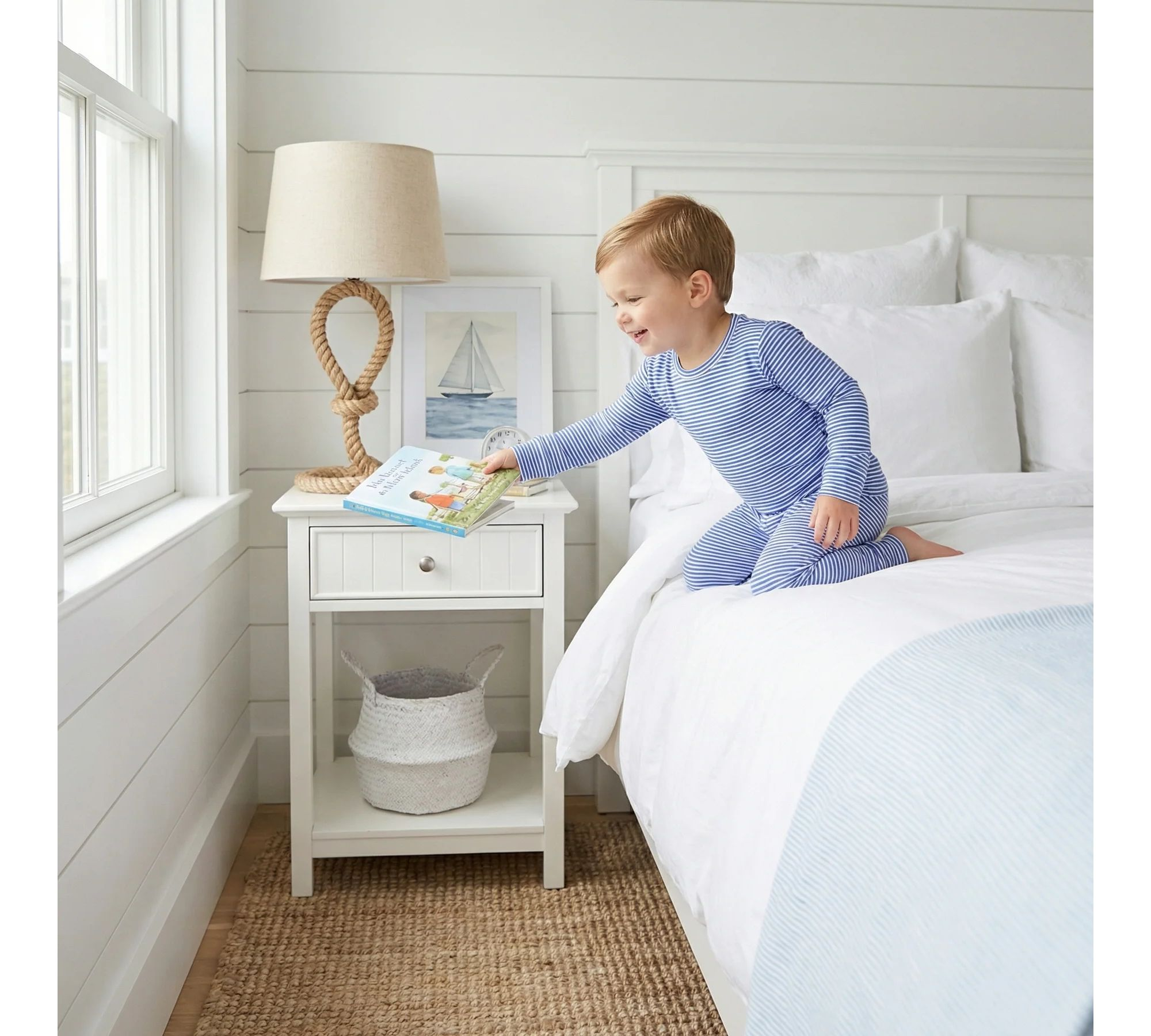 Boys' Cobalt Stripe Pajama Set - Baby, Little Kid — Image 3
