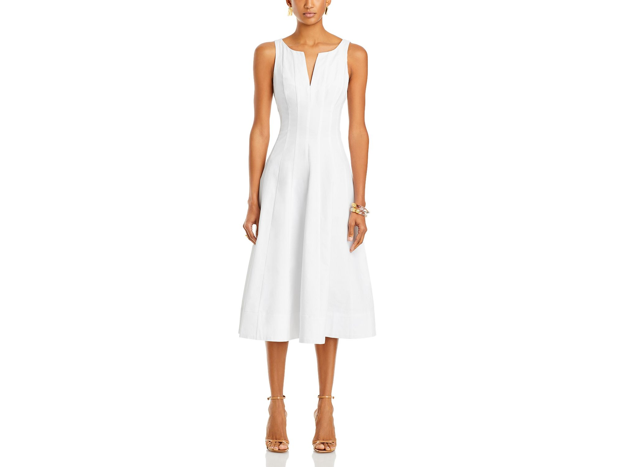Paneled Midi Dress - Exclusive — Image 4