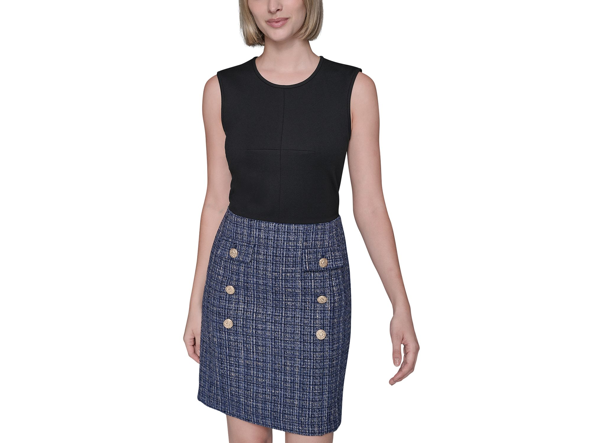 Mixed Media Dress — Image 4