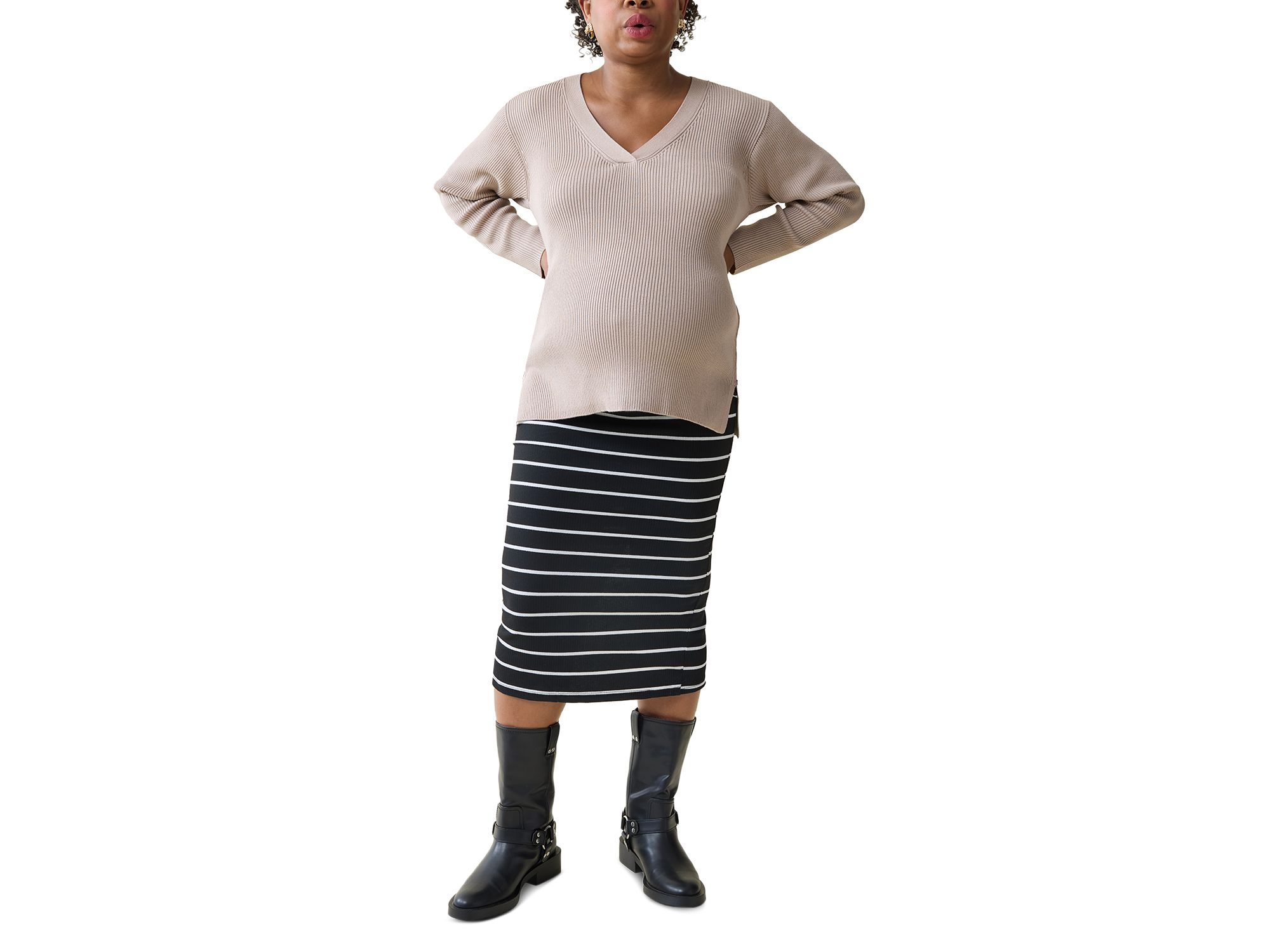 Maternity Side Zip Sweater — Image 4