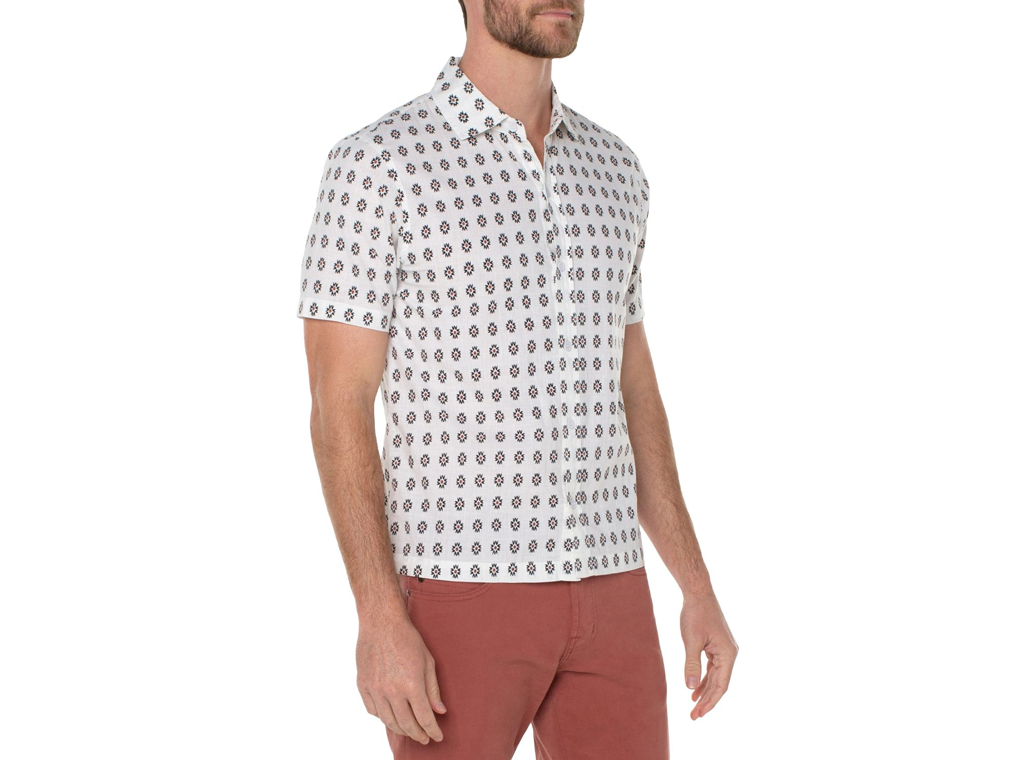 Garment Dyed Short Sleeve Printed Shirt — Image 4