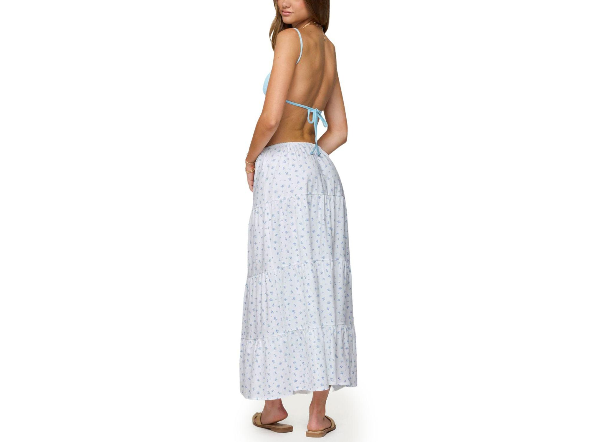 Charley Floral Tiered Maxi Skirt — Image 3
