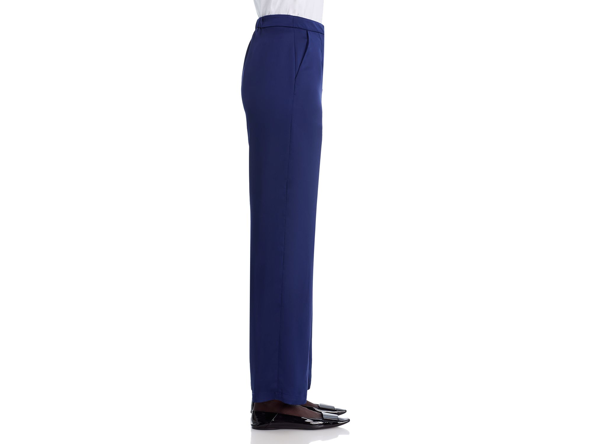 x Lani Lynn Naomi Wide Leg Crepe de Chine Pant — Image 5