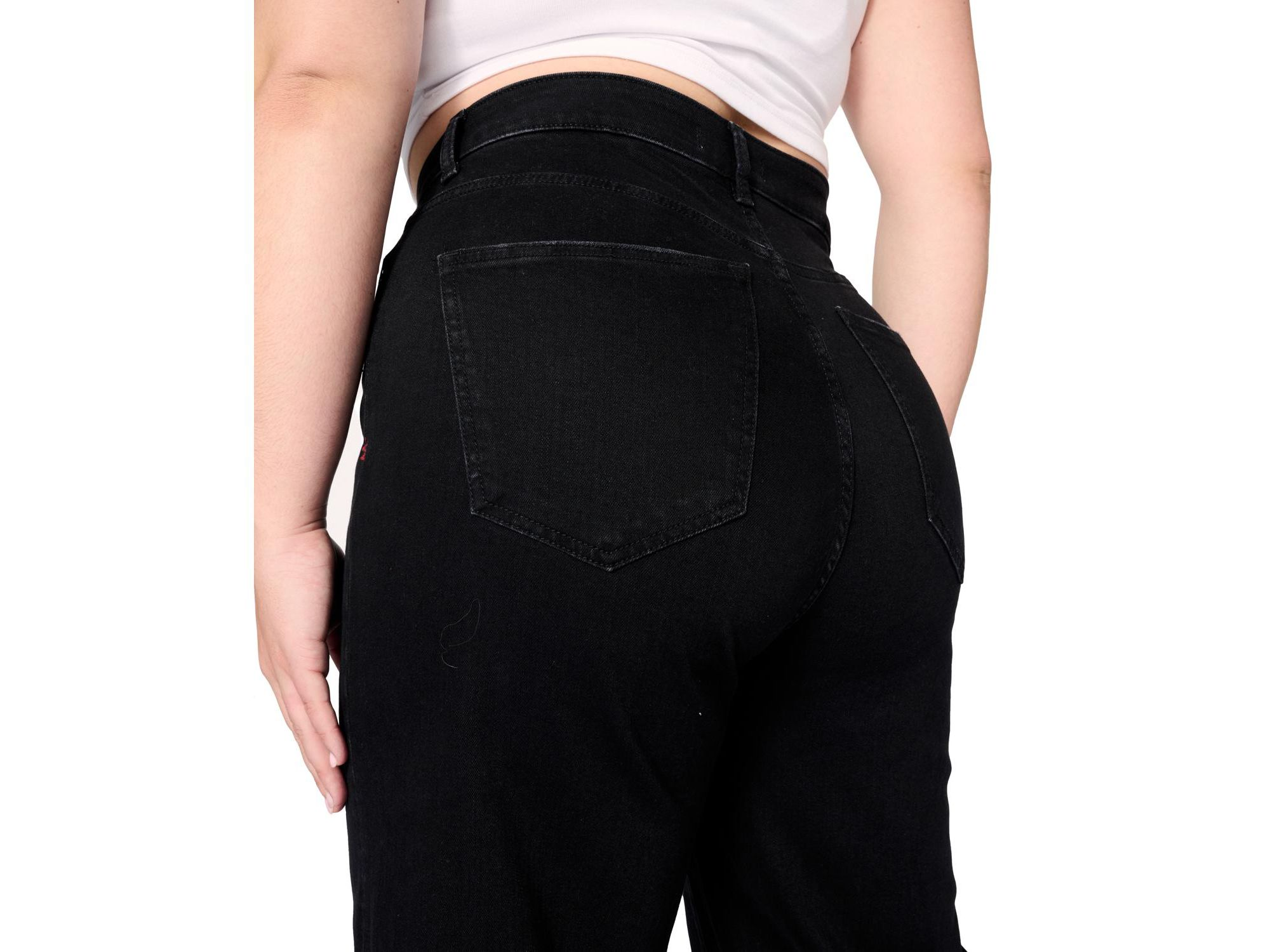NCE Plus Wide Leg Jean in Inkwell — Image 3