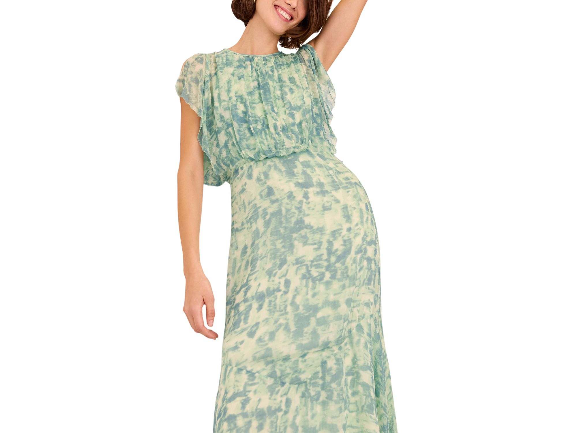 Dashes Brush Marks Midi Dress — Image 5