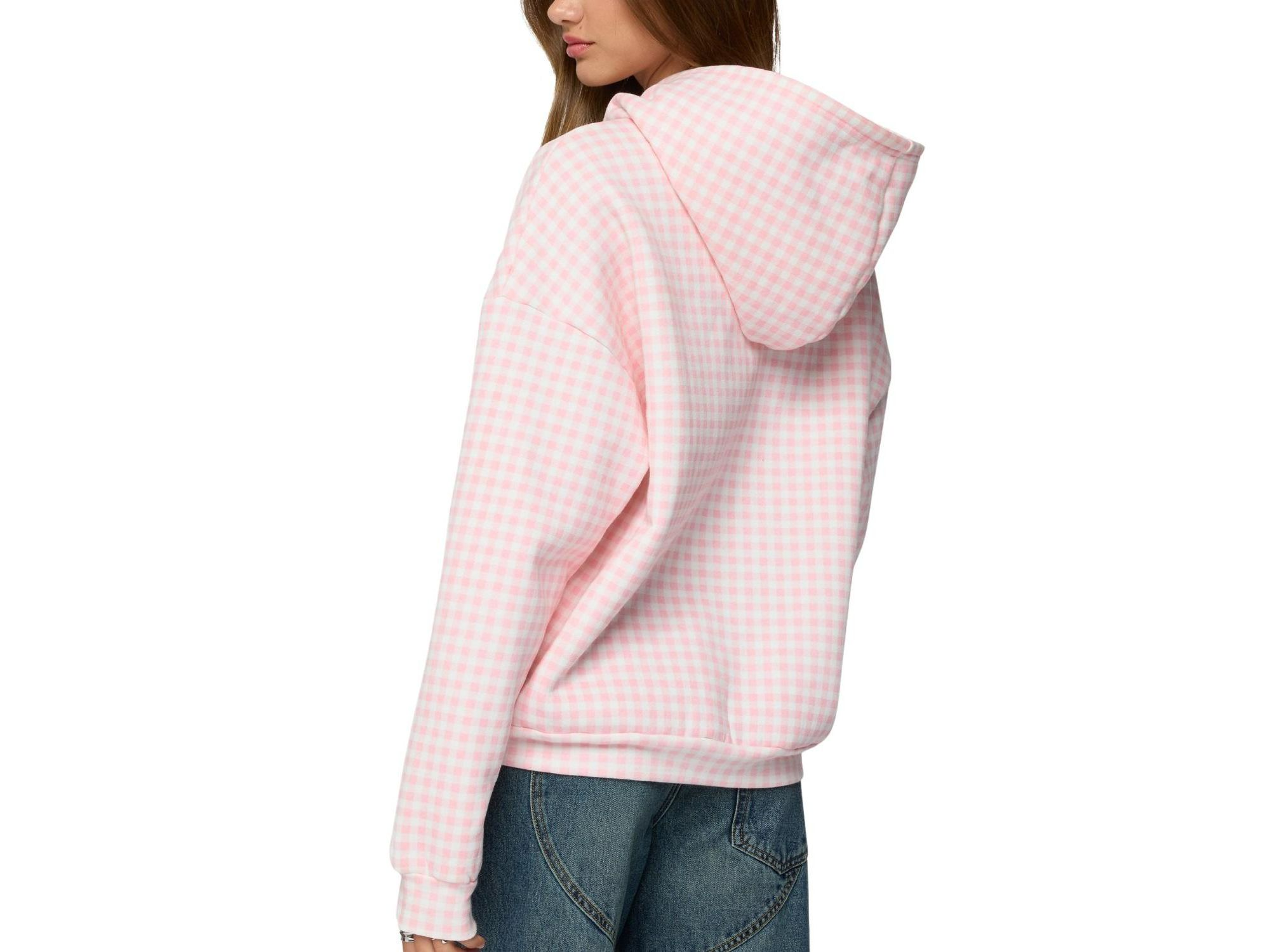 Gingham Oversized Hoodie — Image 3