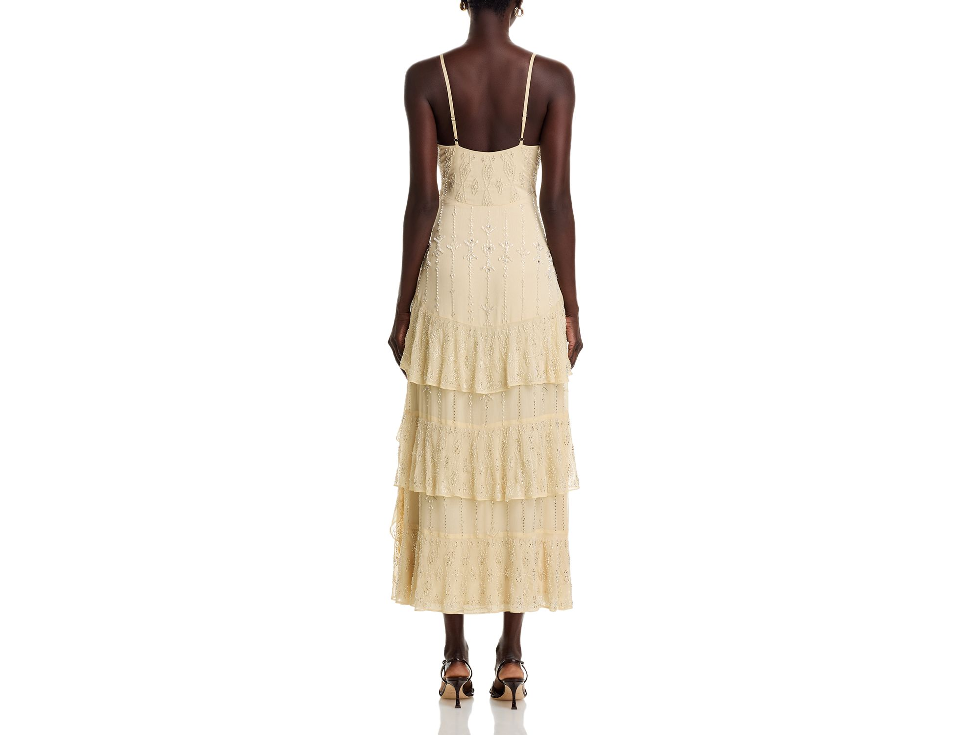 Embellished V Neck Cami Gown - Exclusive — Image 5