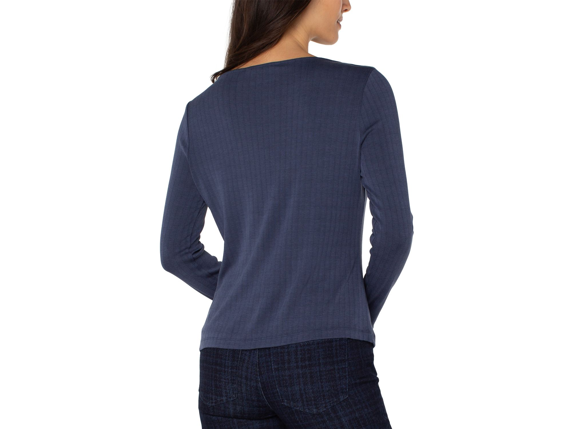 Boat Neck Long Sleeve Top — Image 4
