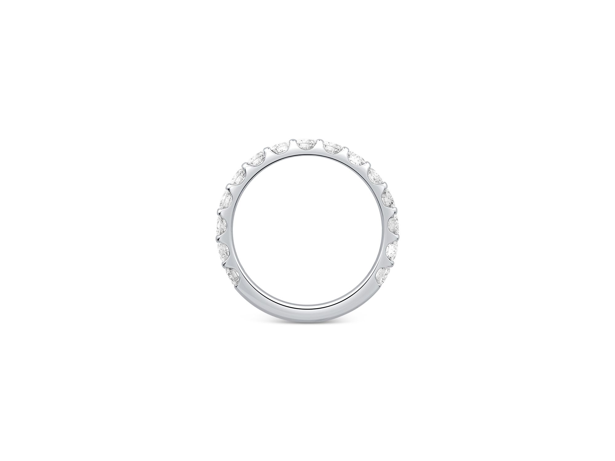 Certified Diamond Band in 14K White Gold, 1.50 tcw — Image 6