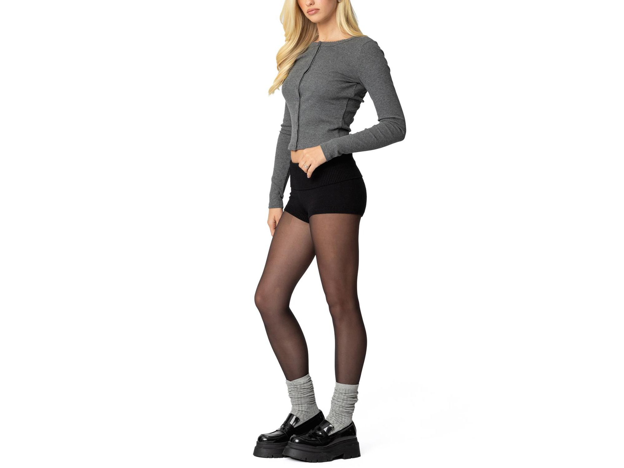 Shilo Ribbed Cardigan — Image 3