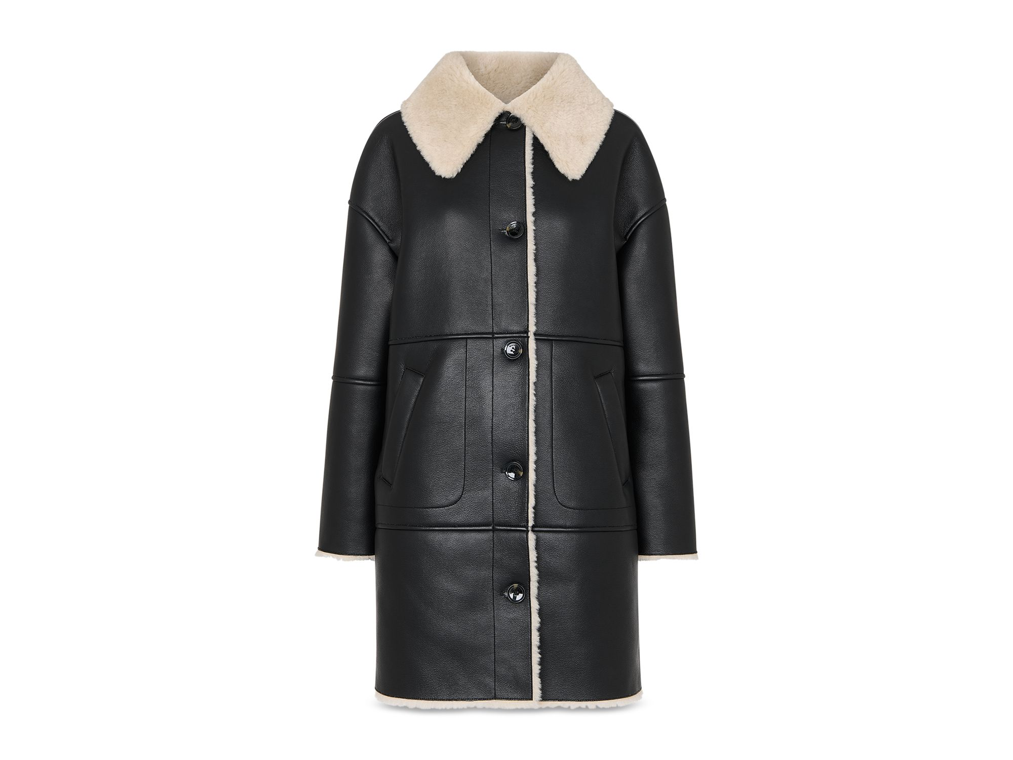 Luella Faux Fur Trim Coat — Image 3