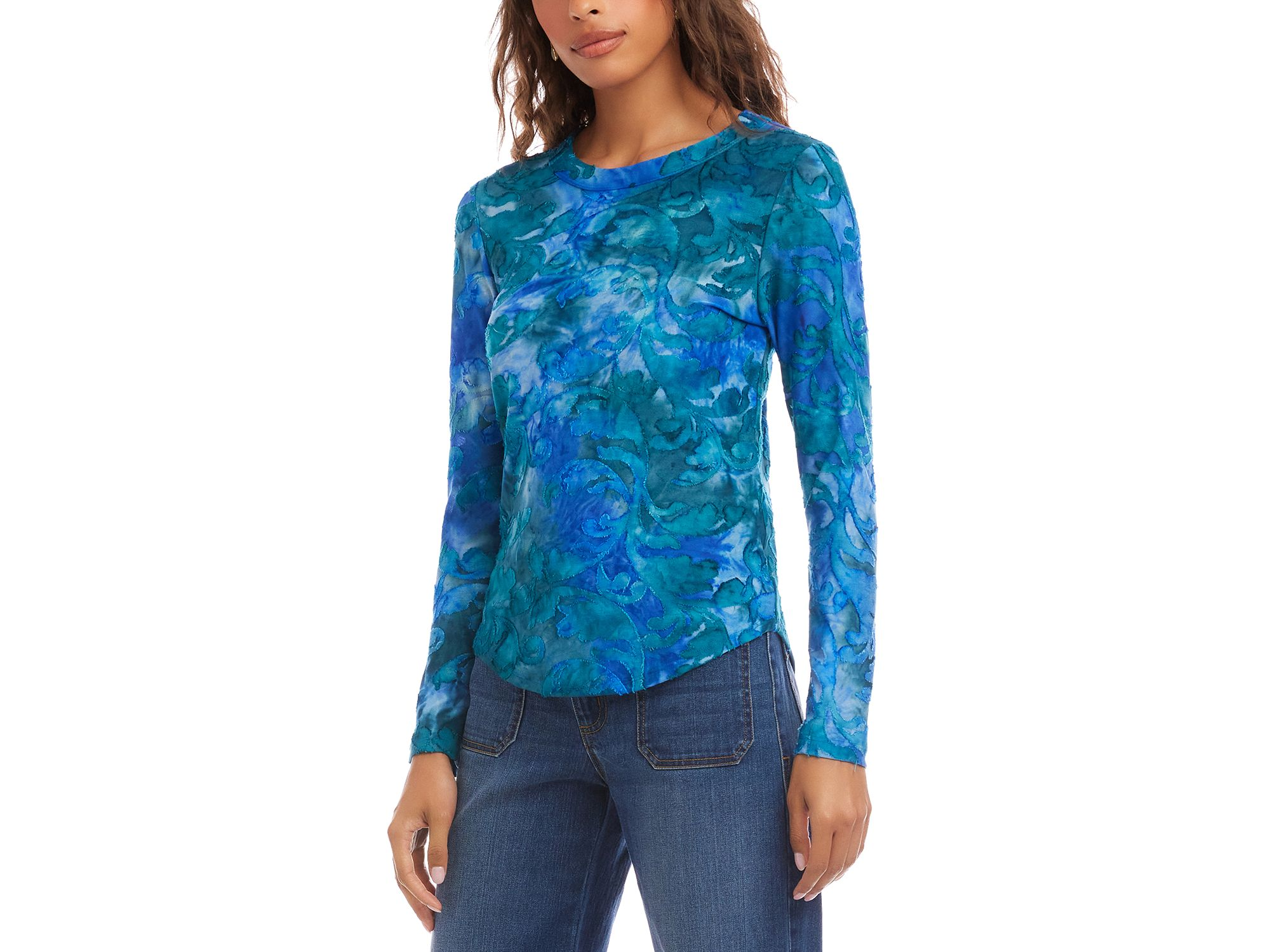 Long Sleeve Burnout Top — Image 3
