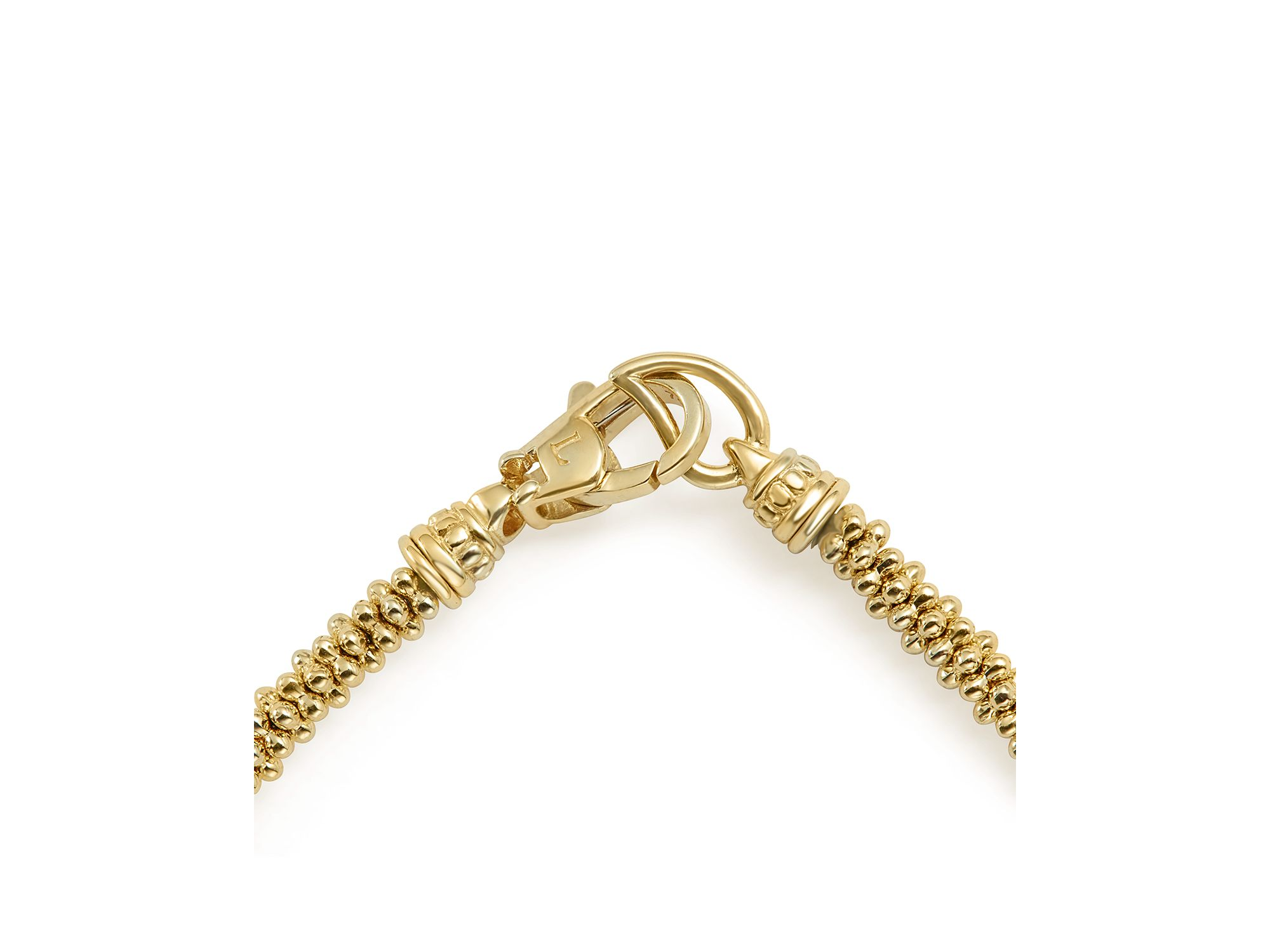 Caviar Gold Collection 18K Gold Beaded Rope Bracelet — Image 3