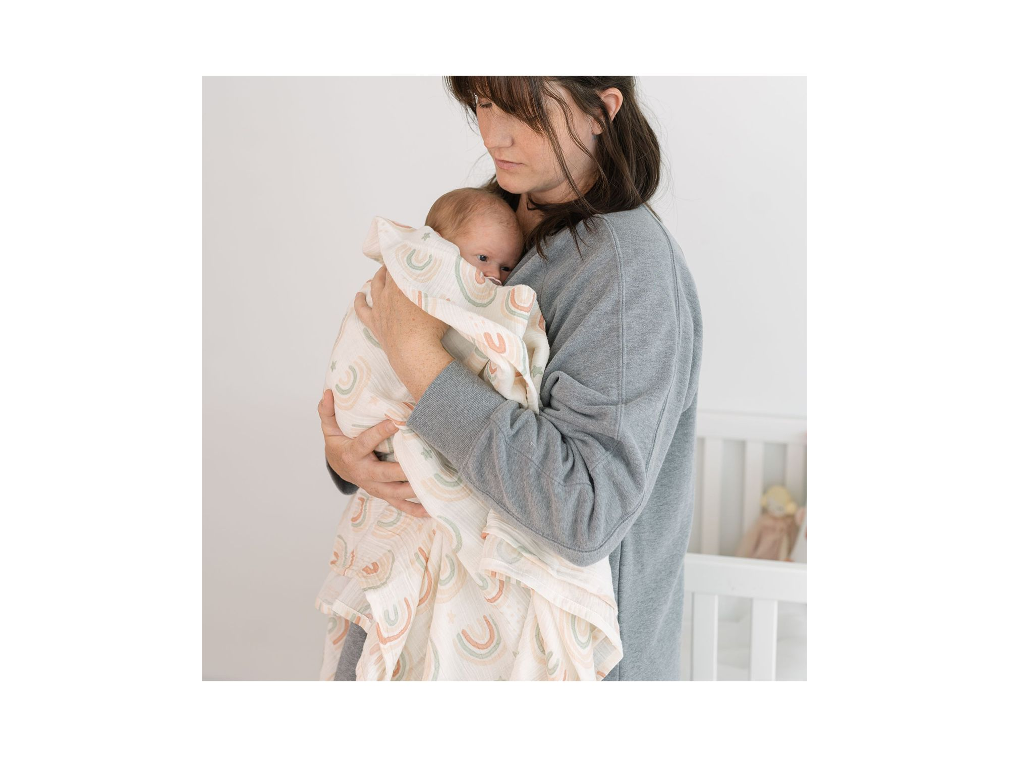 Parker Butterfly/Rainbow Swaddles, 2 Pack — Image 3