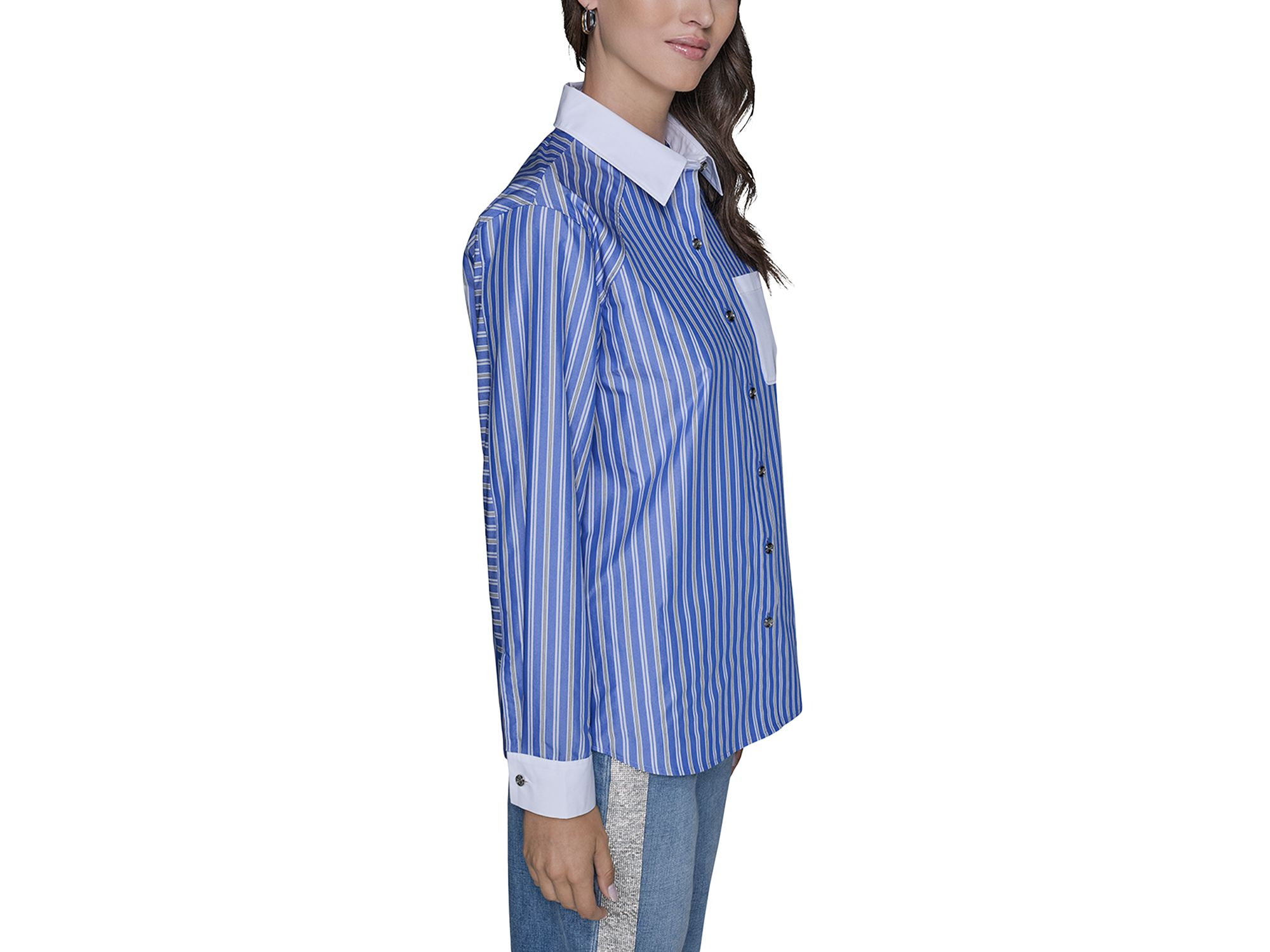 Striped Button Down Shirt — Image 4