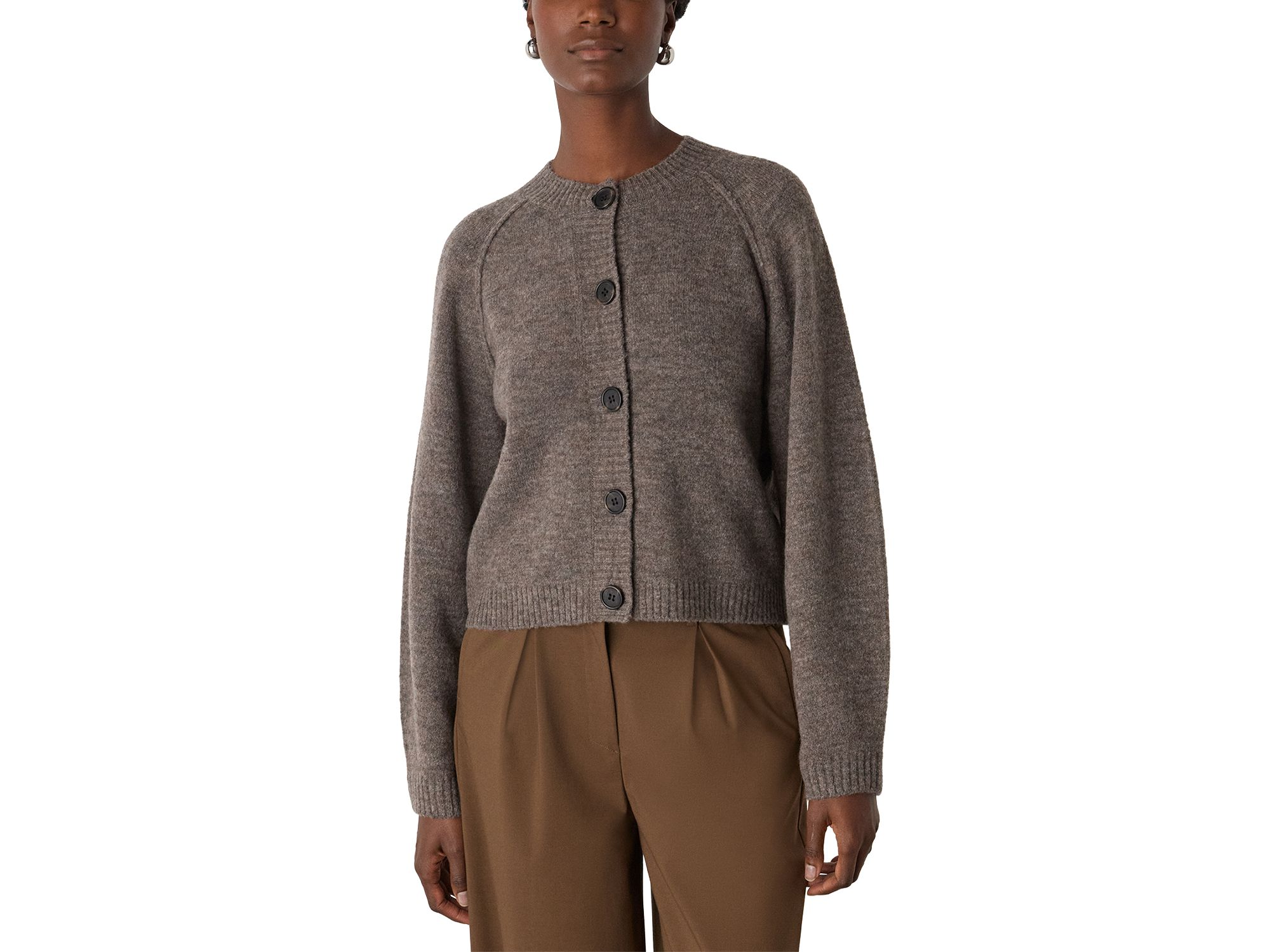 Round Neck Cardigan - Image 1