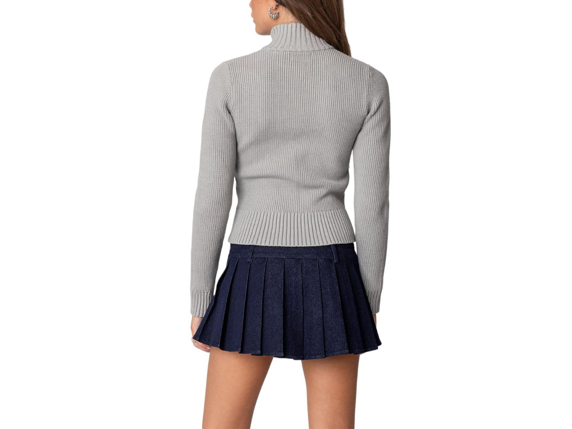 89 High Neck Zip Up Cardigan — Image 3