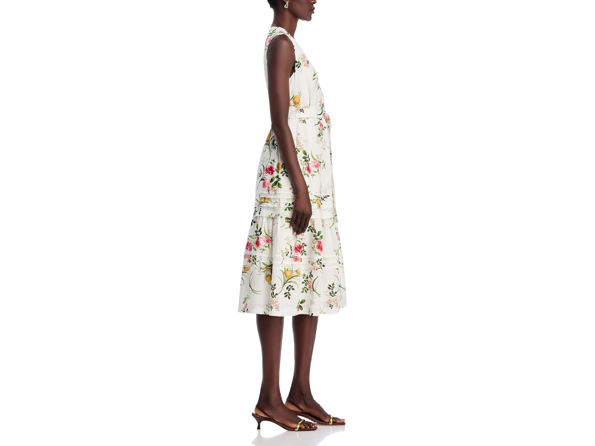 Violet Sleeveless Floral Midi Dress — Image 5