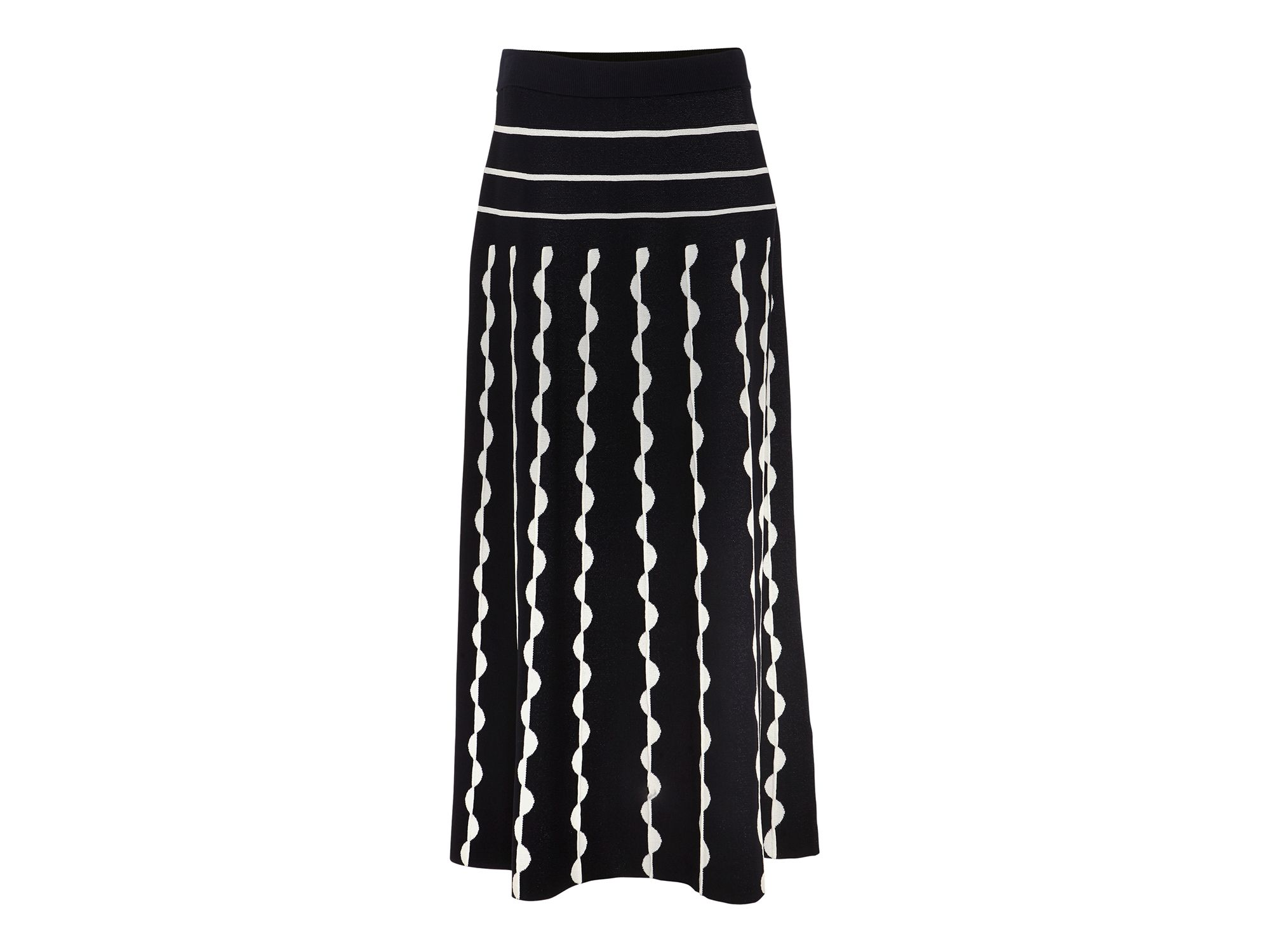 Liz Pleated Scalloped Skirt — Image 5