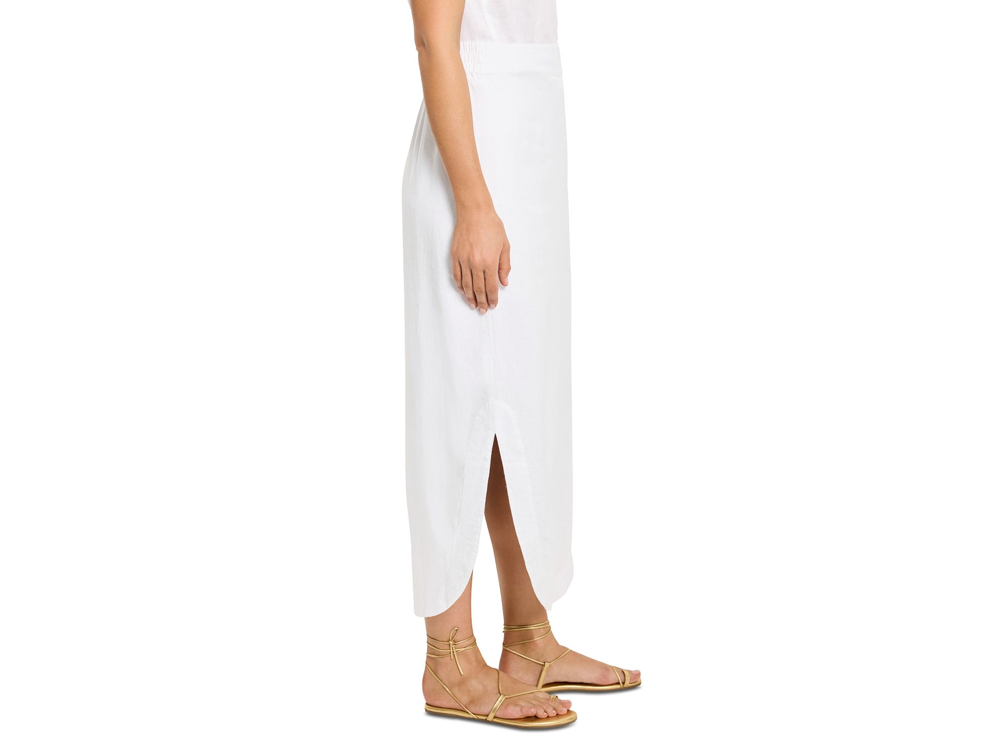 Rumba Linen Dip Skirt — Image 7