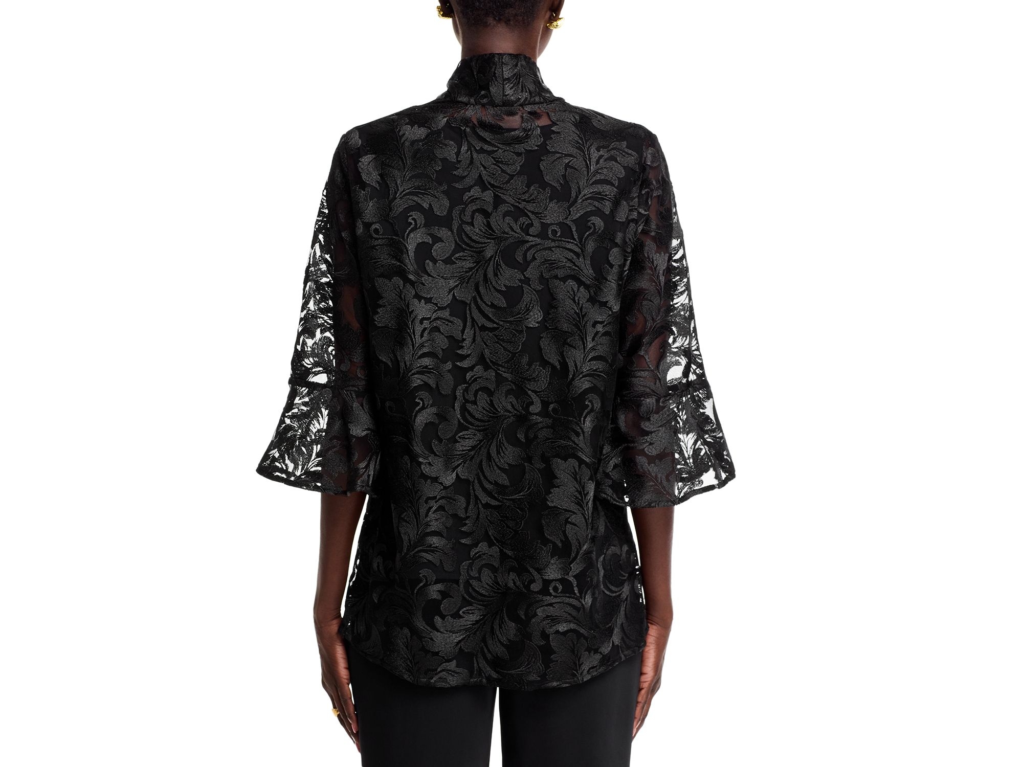 Bella Lace Draped Cardigan — Image 5